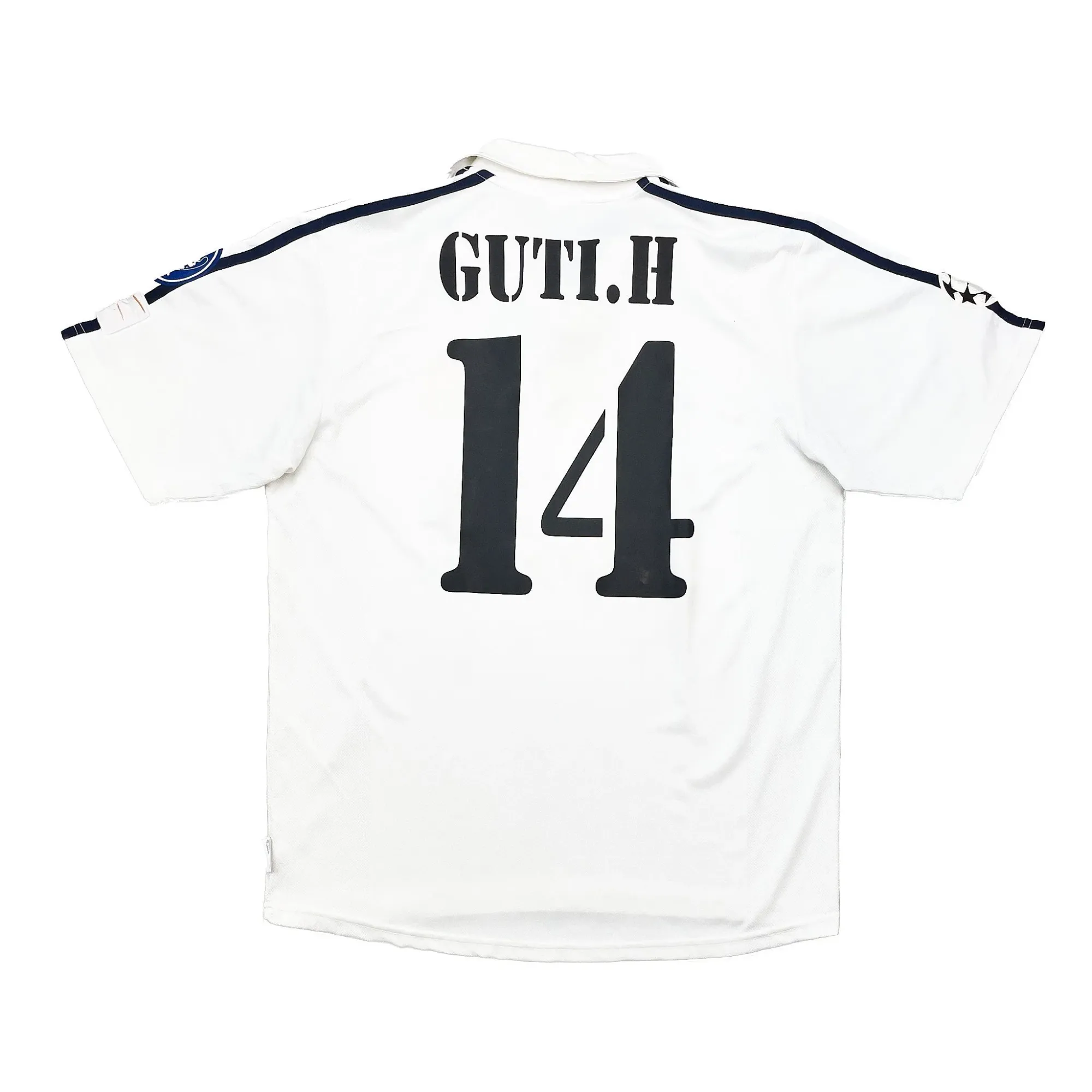 2002/03 Real Madrid Guti Haz #14 C/L Centenary Home Shirt (M) Adidas | Cult Kits