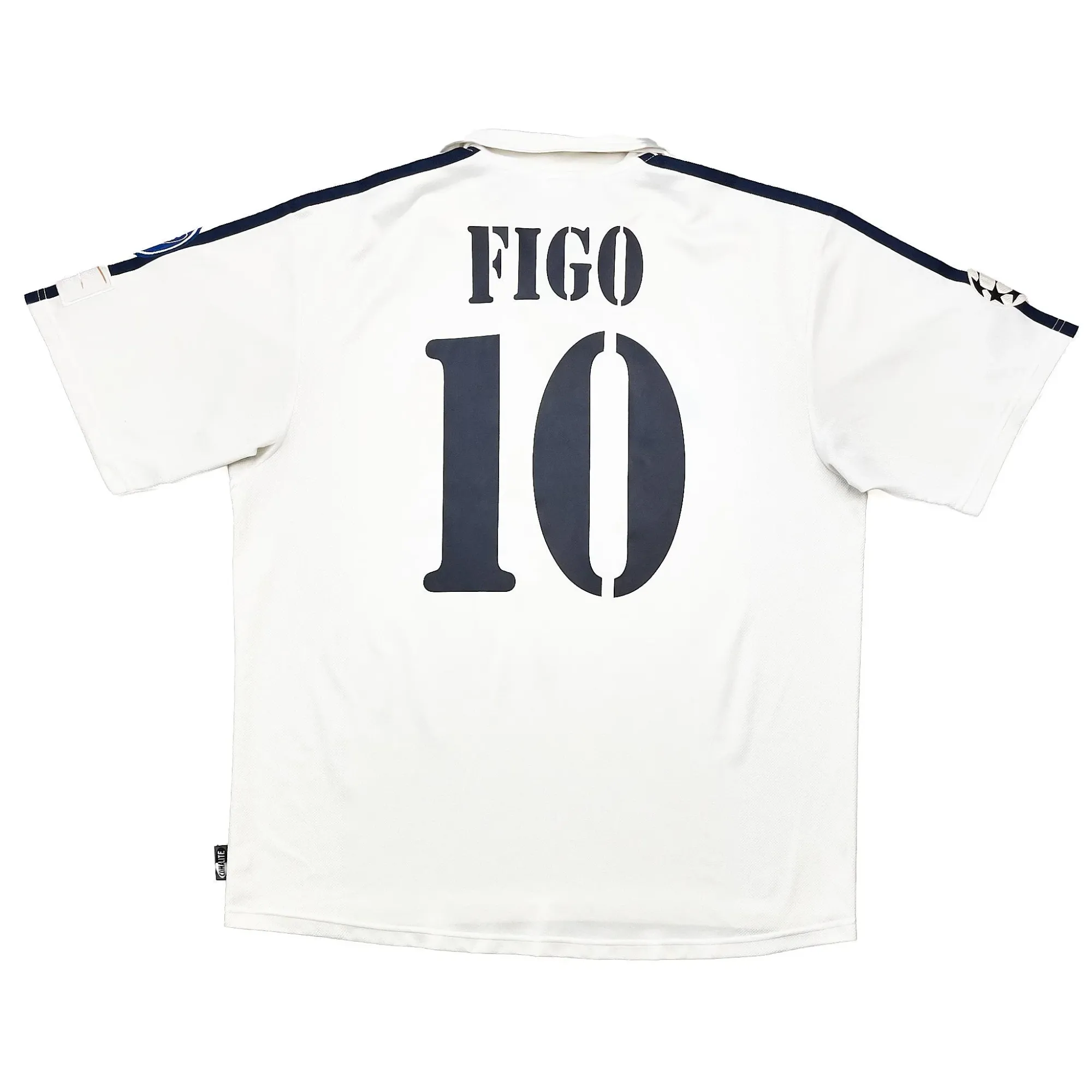 2002/03 Real Madrid Figo #10 C/L Centenary Home Shirt (L) Adidas | Cult Kits