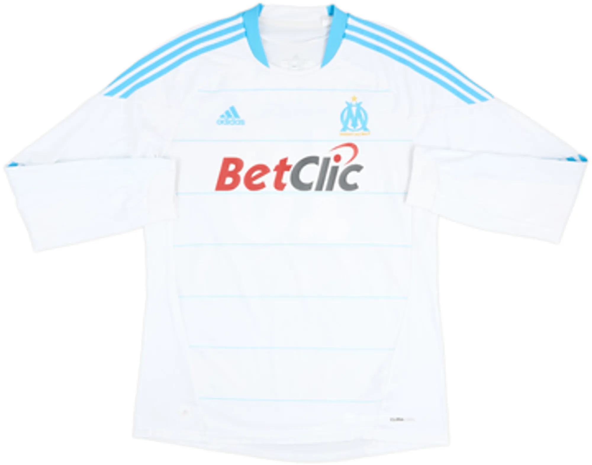 2010-11 Olympique Marseille Home L/S Shirt Gignac #10 - 8/10 - (L)