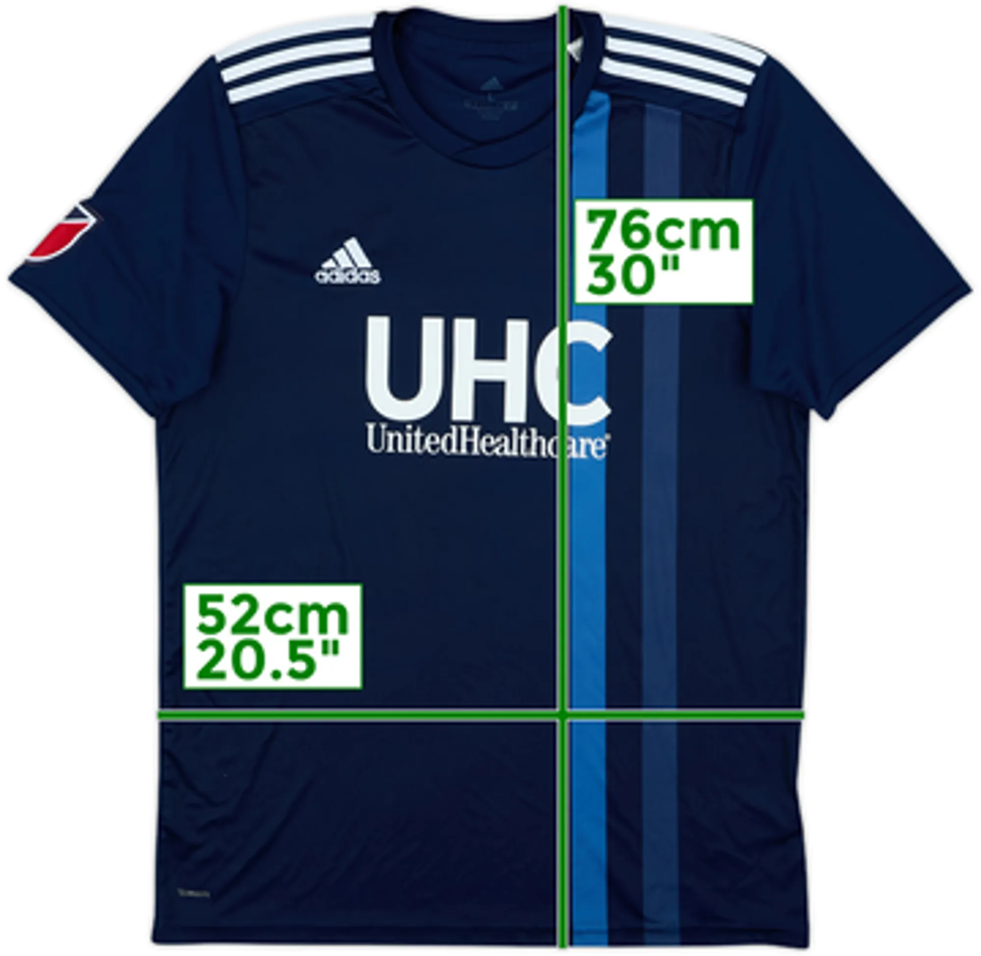 2018 New England Revolution Home Shirt - 8/10 - (L)