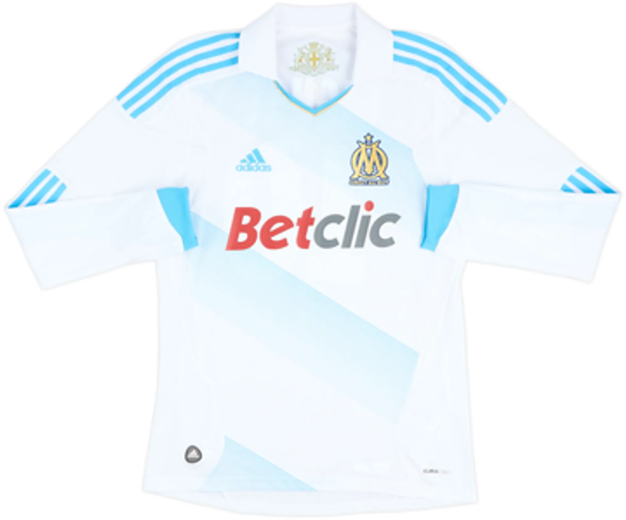 2011-12 Olympique Marseille Home L/S Shirt Gignac #10 - 8/10 - (S)