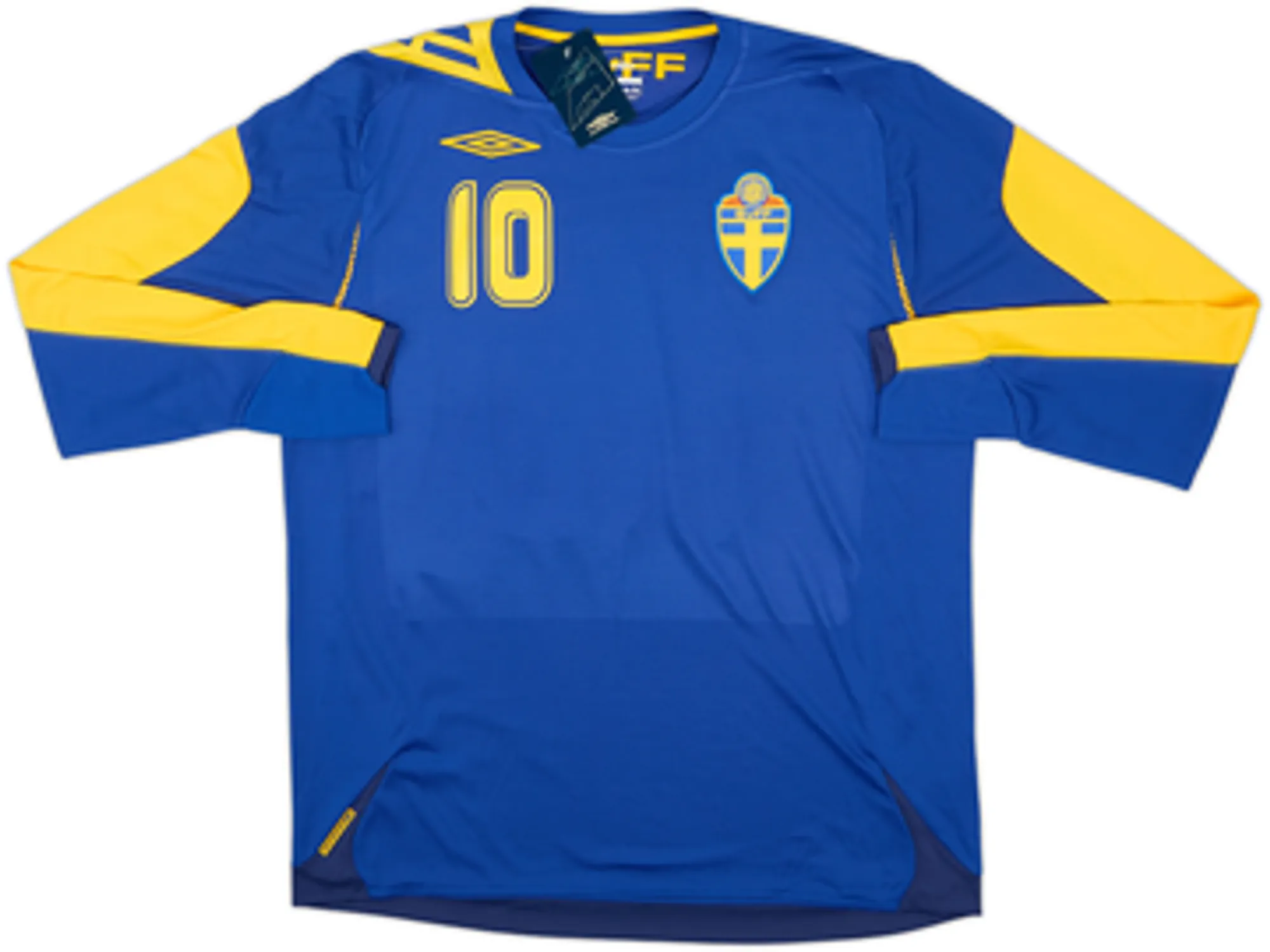 2006-08 Sweden Away L/S Shirt Ibrahimovic #10 (L)