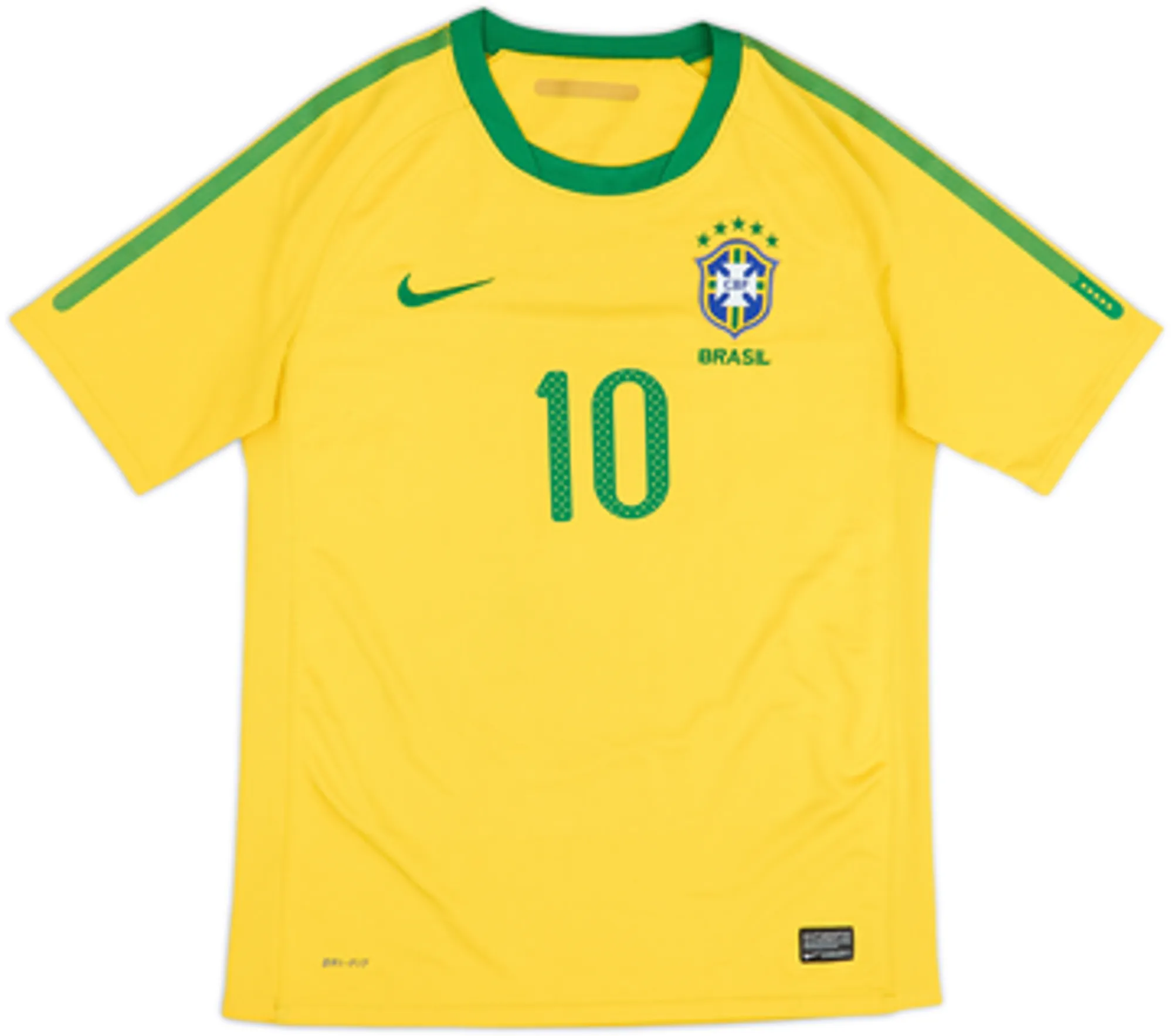 2010-11 Brazil Home Shirt Kaka #10 - 5/10 - (XL.Boys)