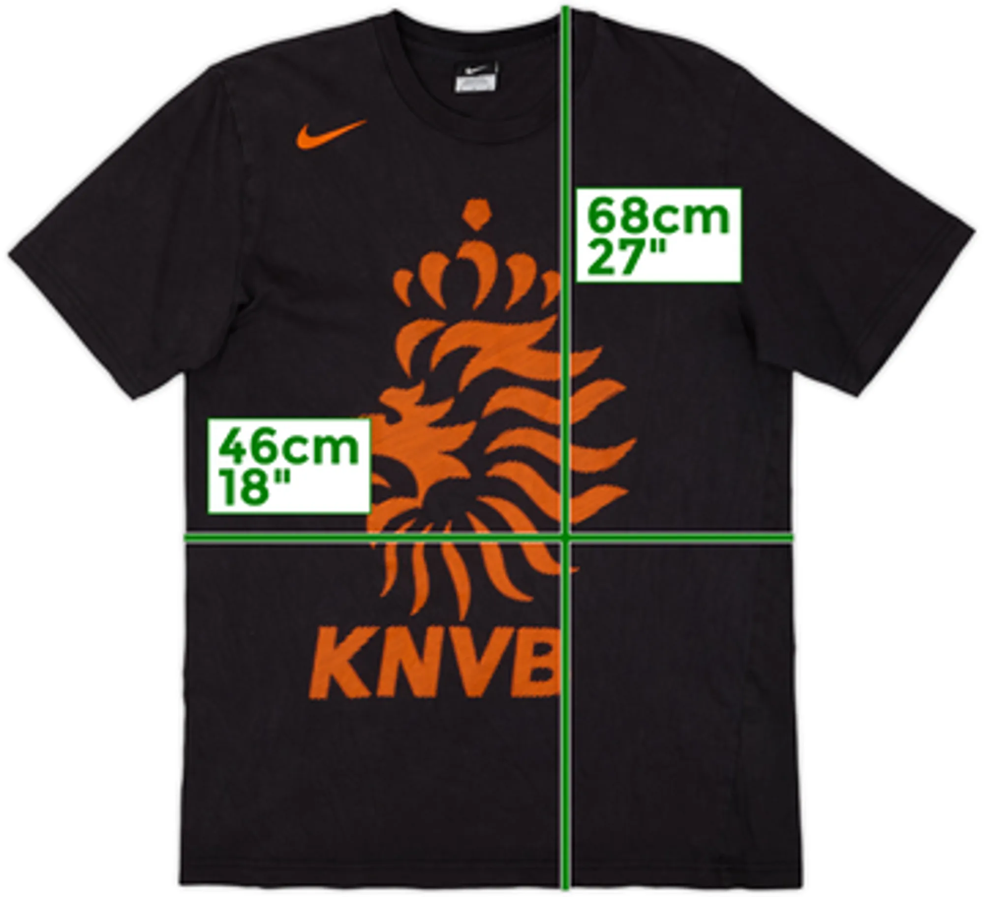 2010-11 Netherlands Nike Cotton Tee - 8/10 - (M)