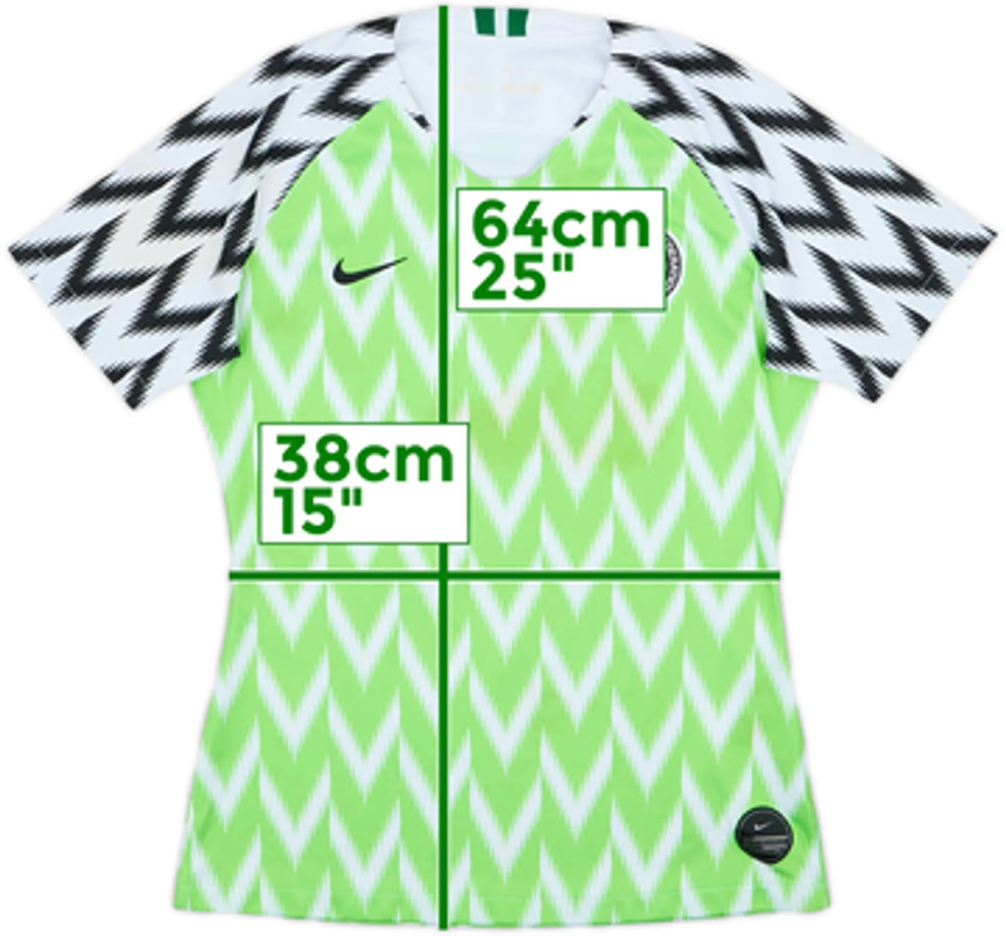 2018-19 Nigeria Home Shirt - 6/10 - (Women's S)