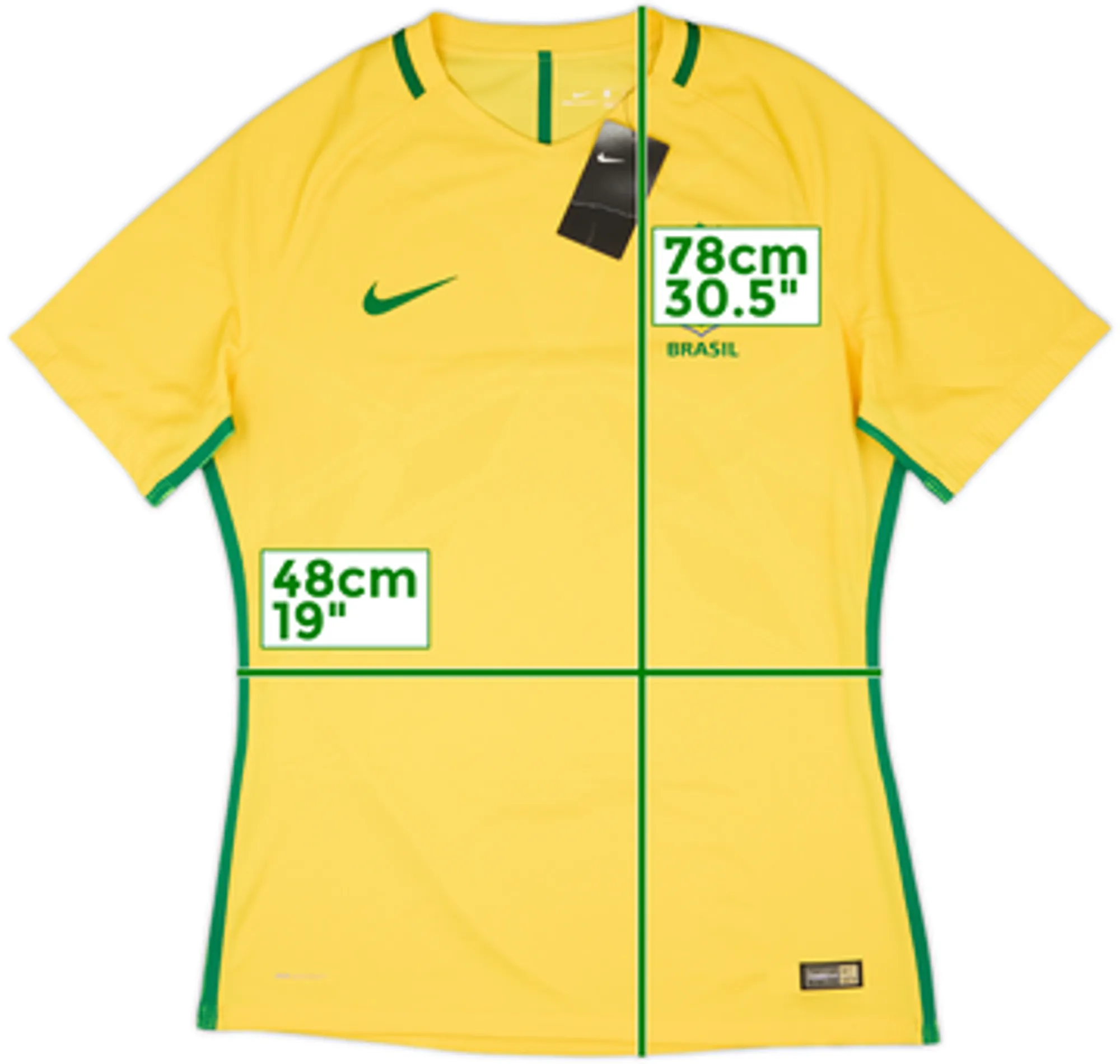 2016-17 Brazil Authentic Home Shirt (Women's XL)