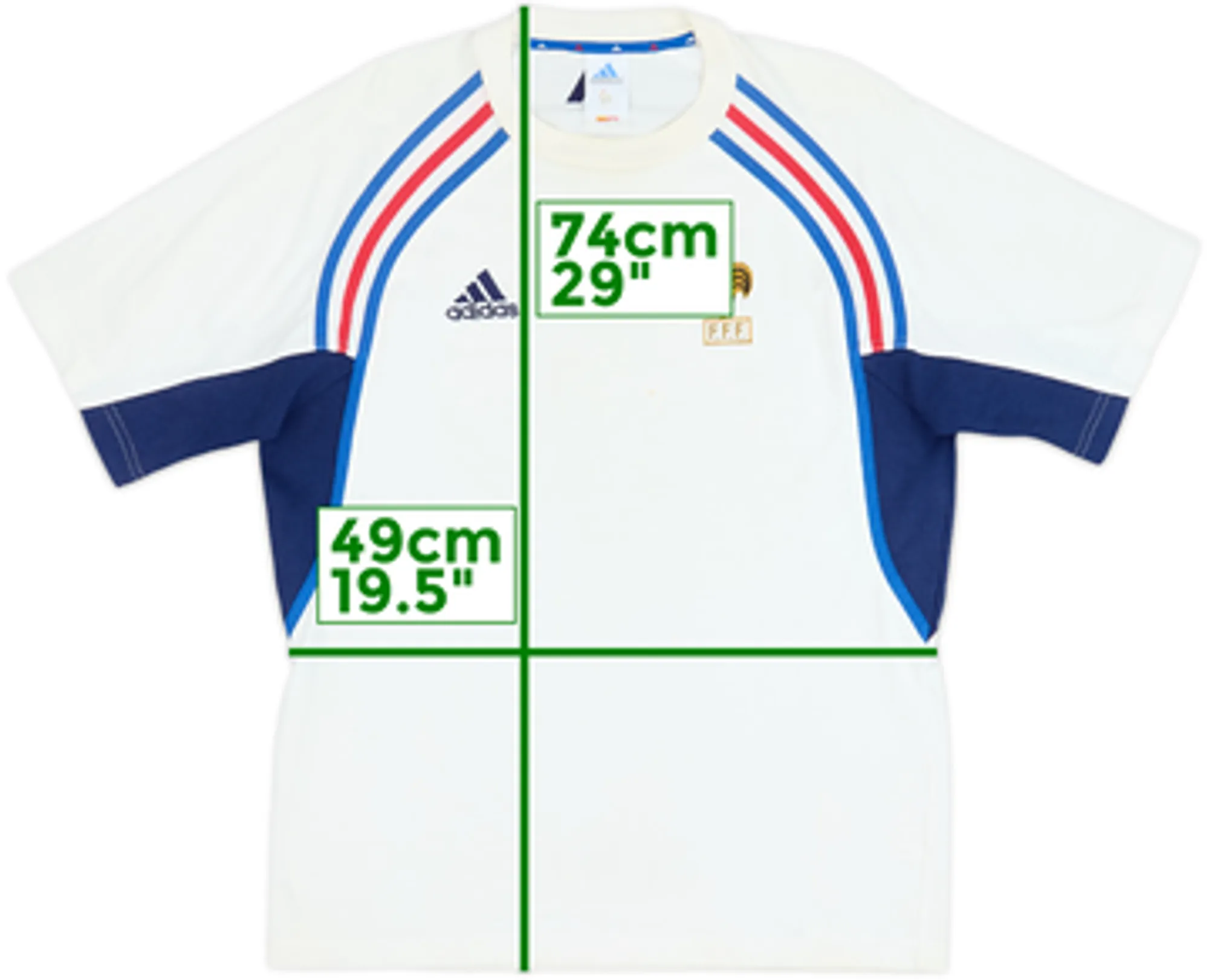 2000-01 France adidas Cotton Tee - 6/10 - (M)