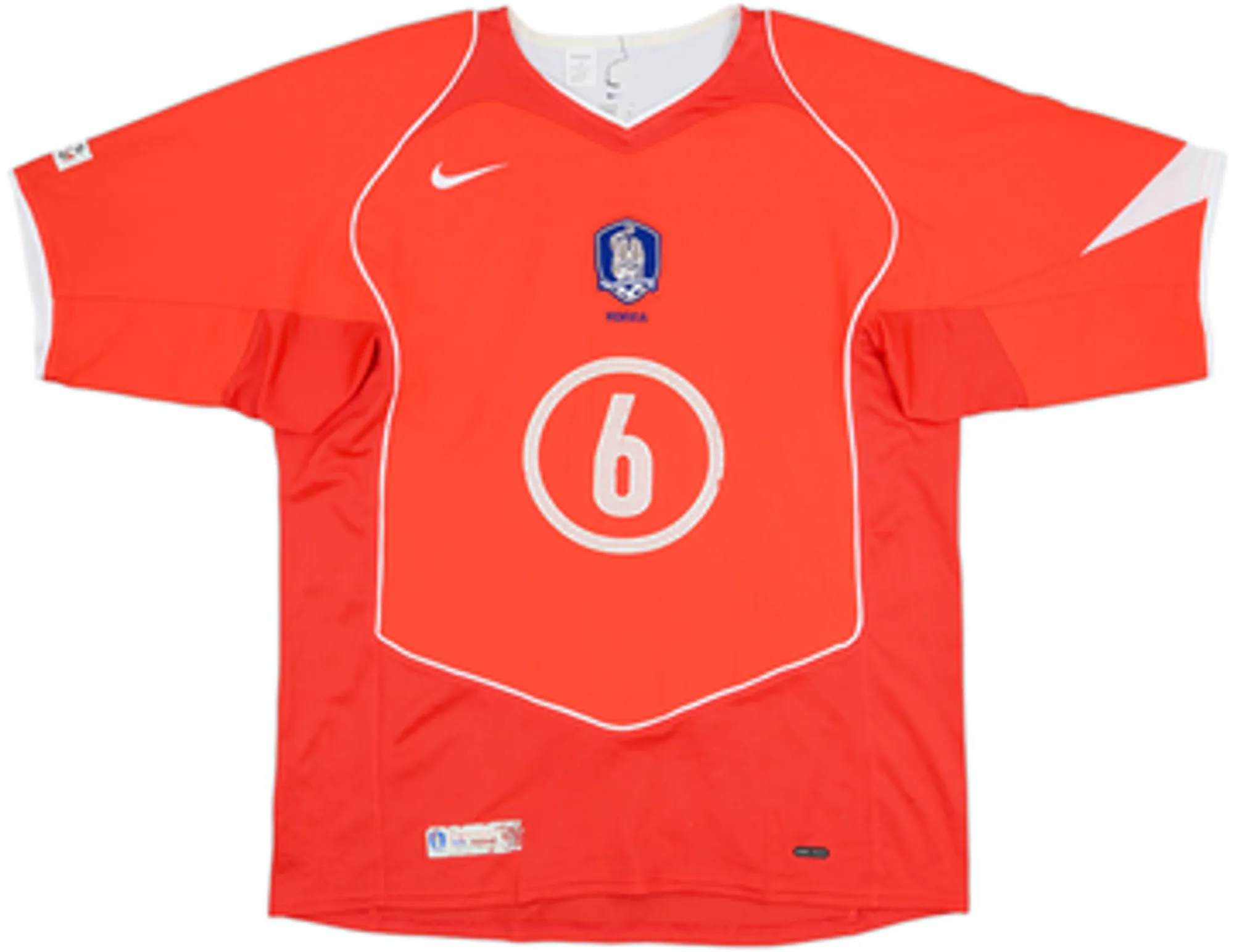 2004-06 South Korea Home Shirt S C Yoo #6 - 5/10 - (L)