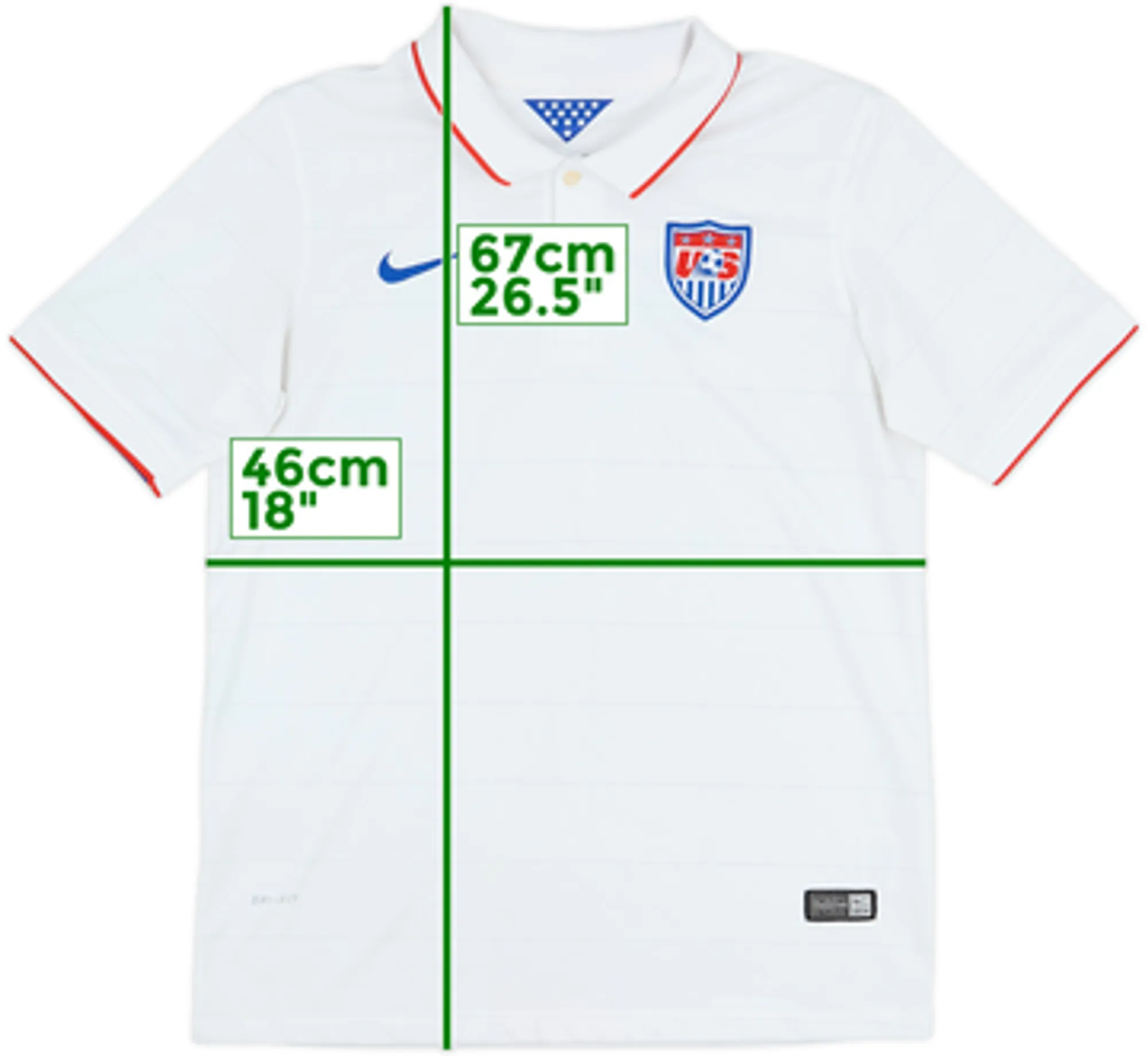 2014-15 USA Home Shirt - 8/10 - (XL.Boys)