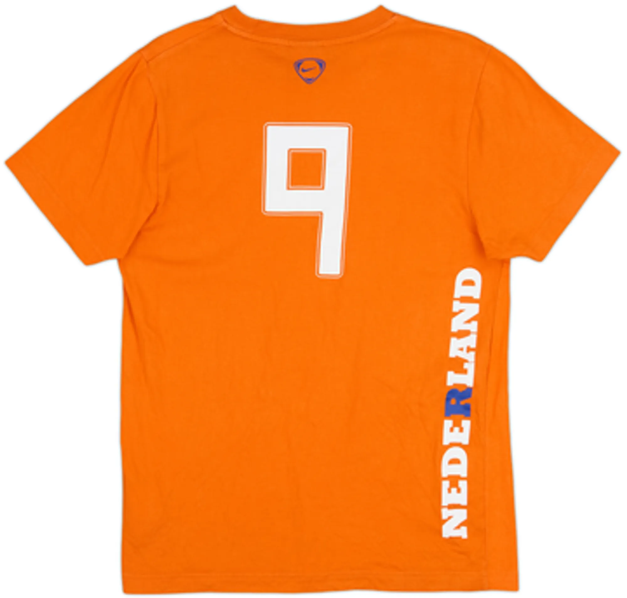 2008-09 Netherlands Nike Graphic Tee Ruud van Nistelrooy #9 - 8/10 - (S)