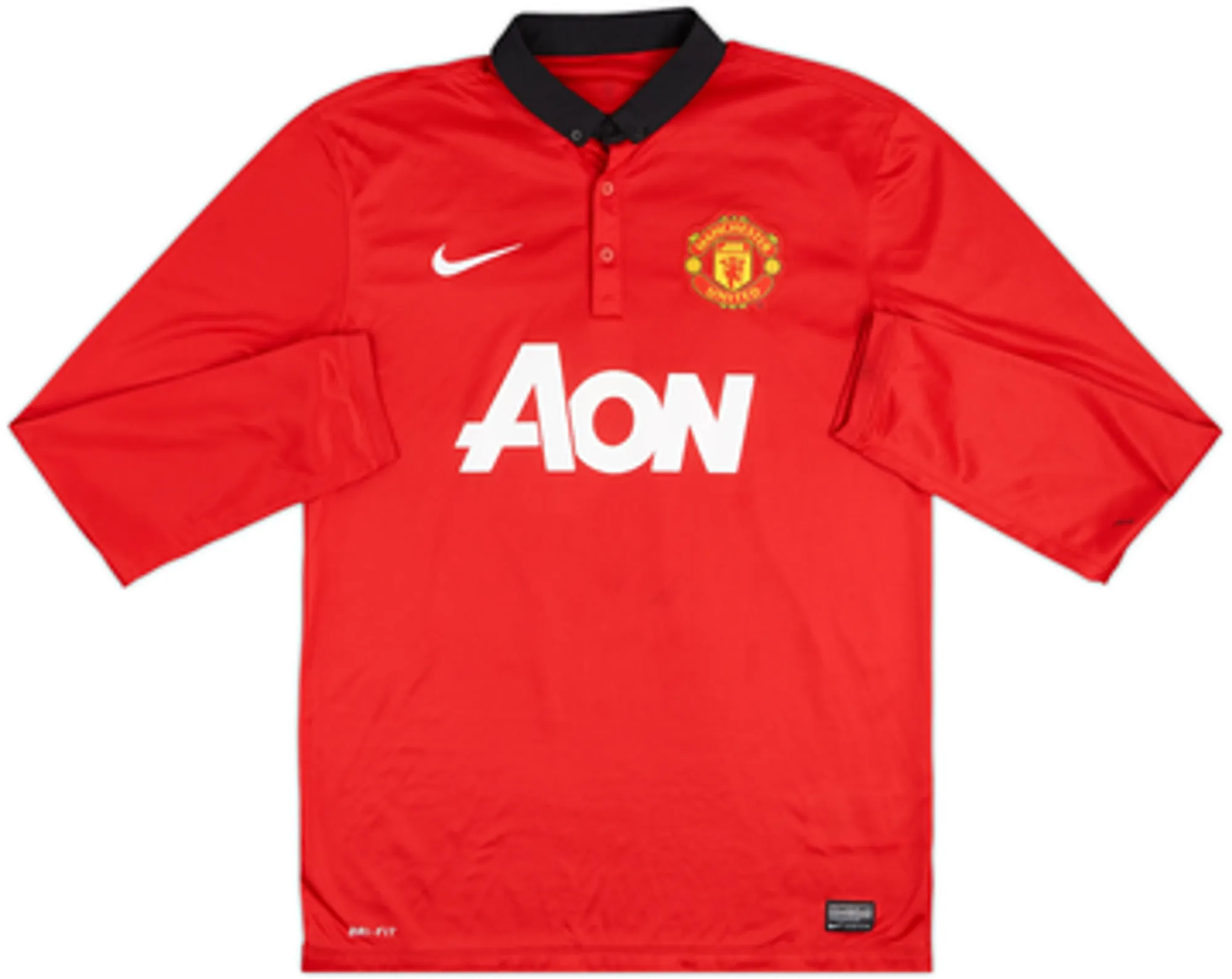 2013-14 Manchester United Home L/S Shirt Rooney #10 - 6/10 - (M)