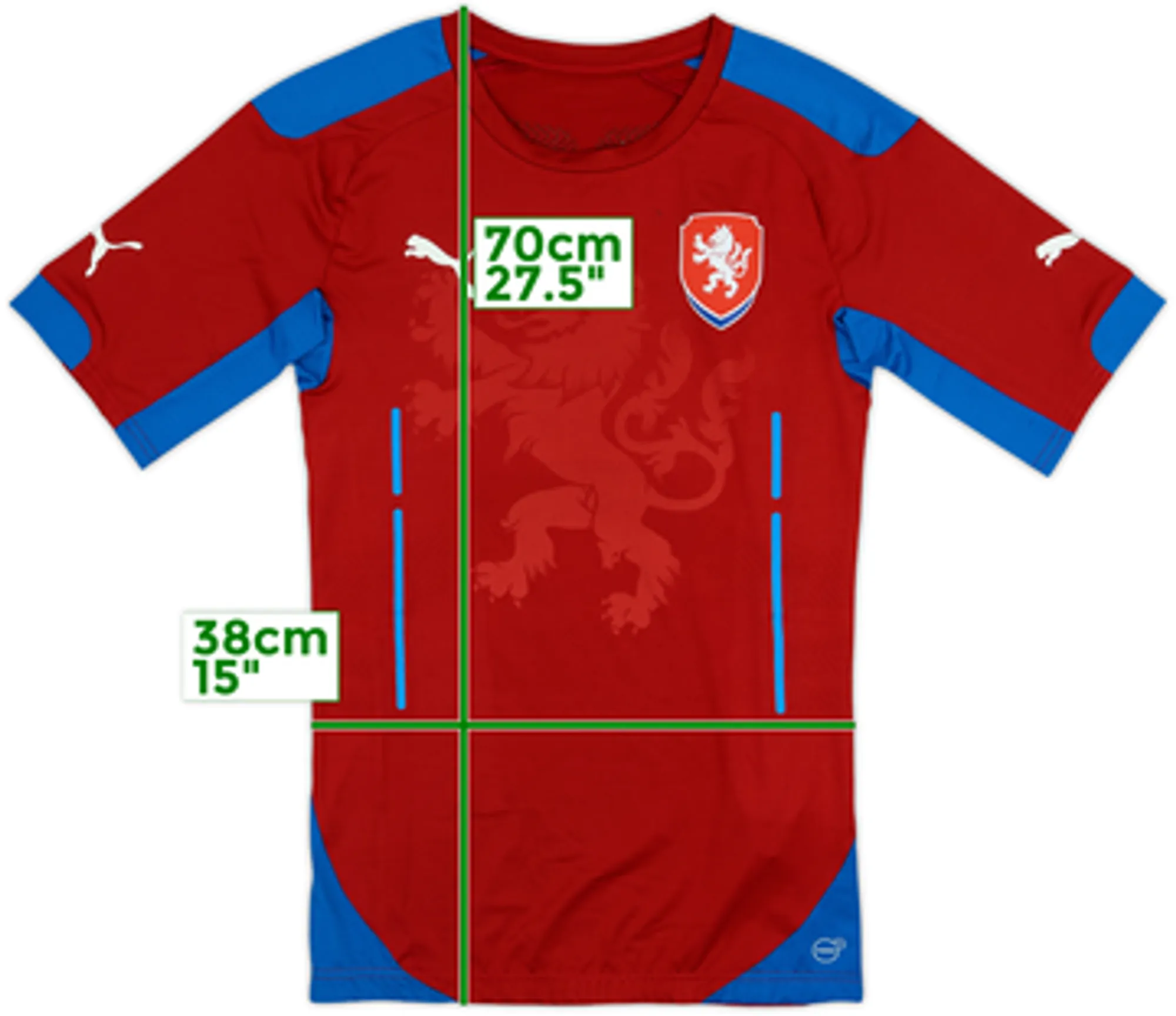 2014-15 Czech Republic Player Issue Home Shirt - 7/10 - (M)