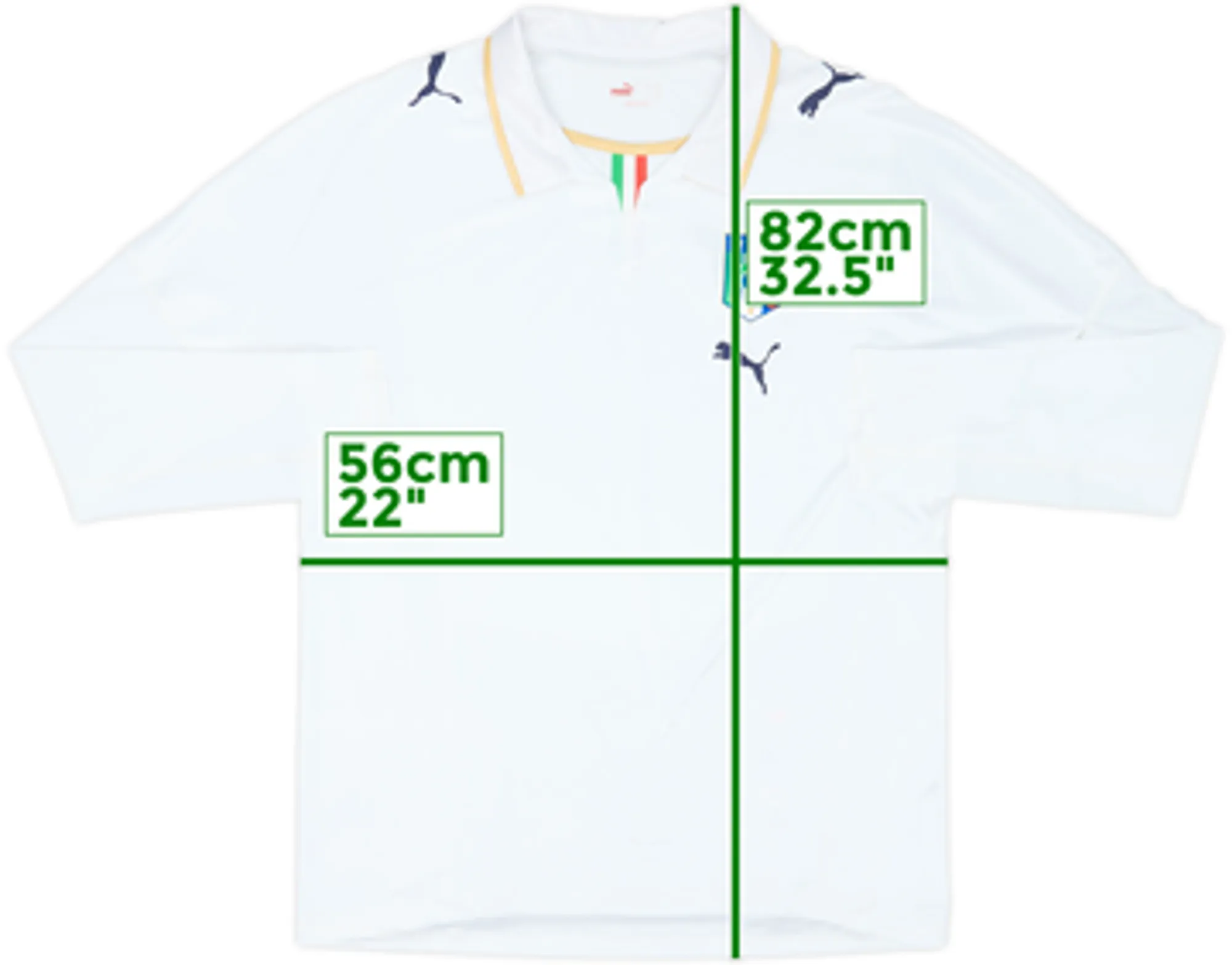 2007-08 Italy Player Issue Away L/S Shirt - 10/10 - (XL)