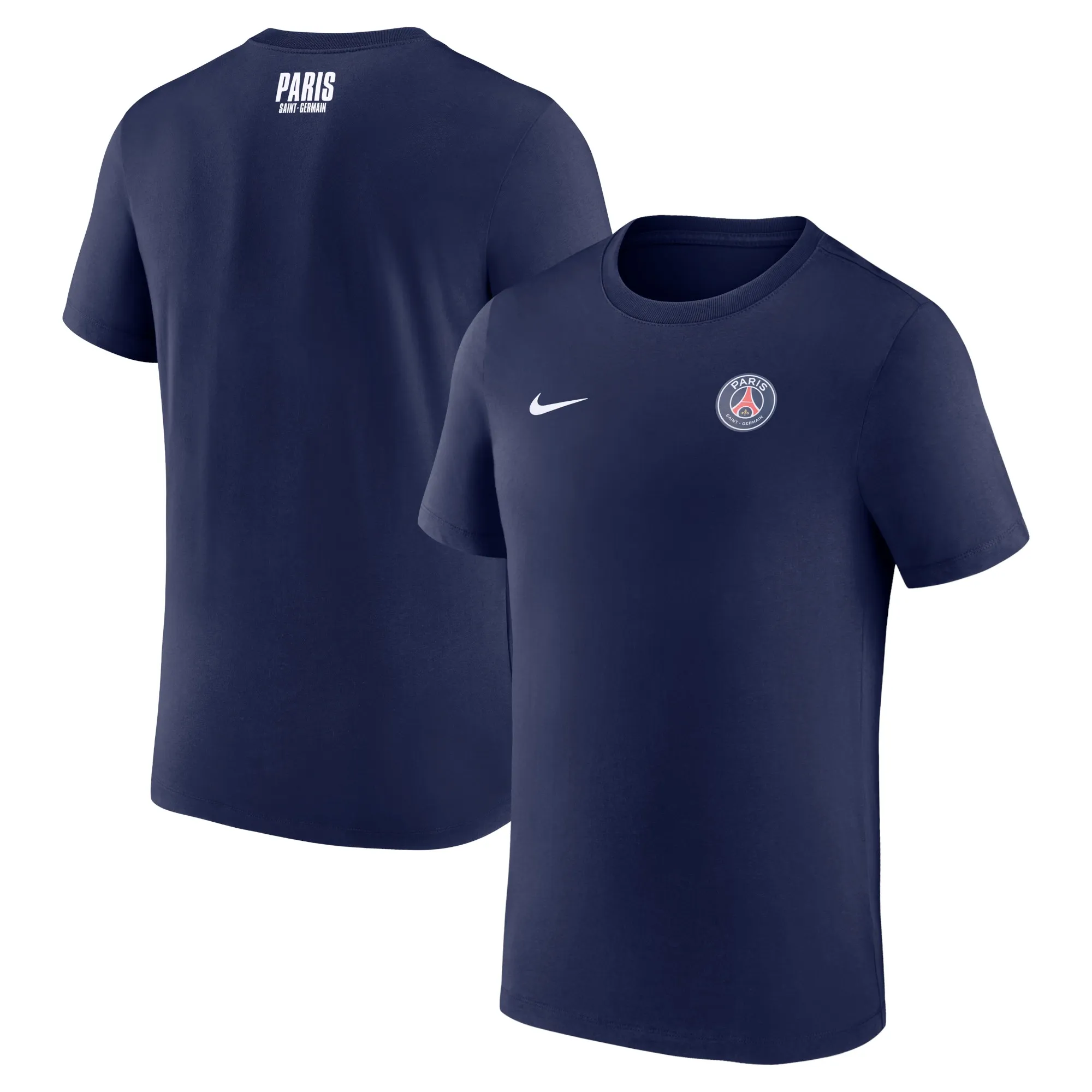 PSG Nike Club Essential T-Shirt - Navy
