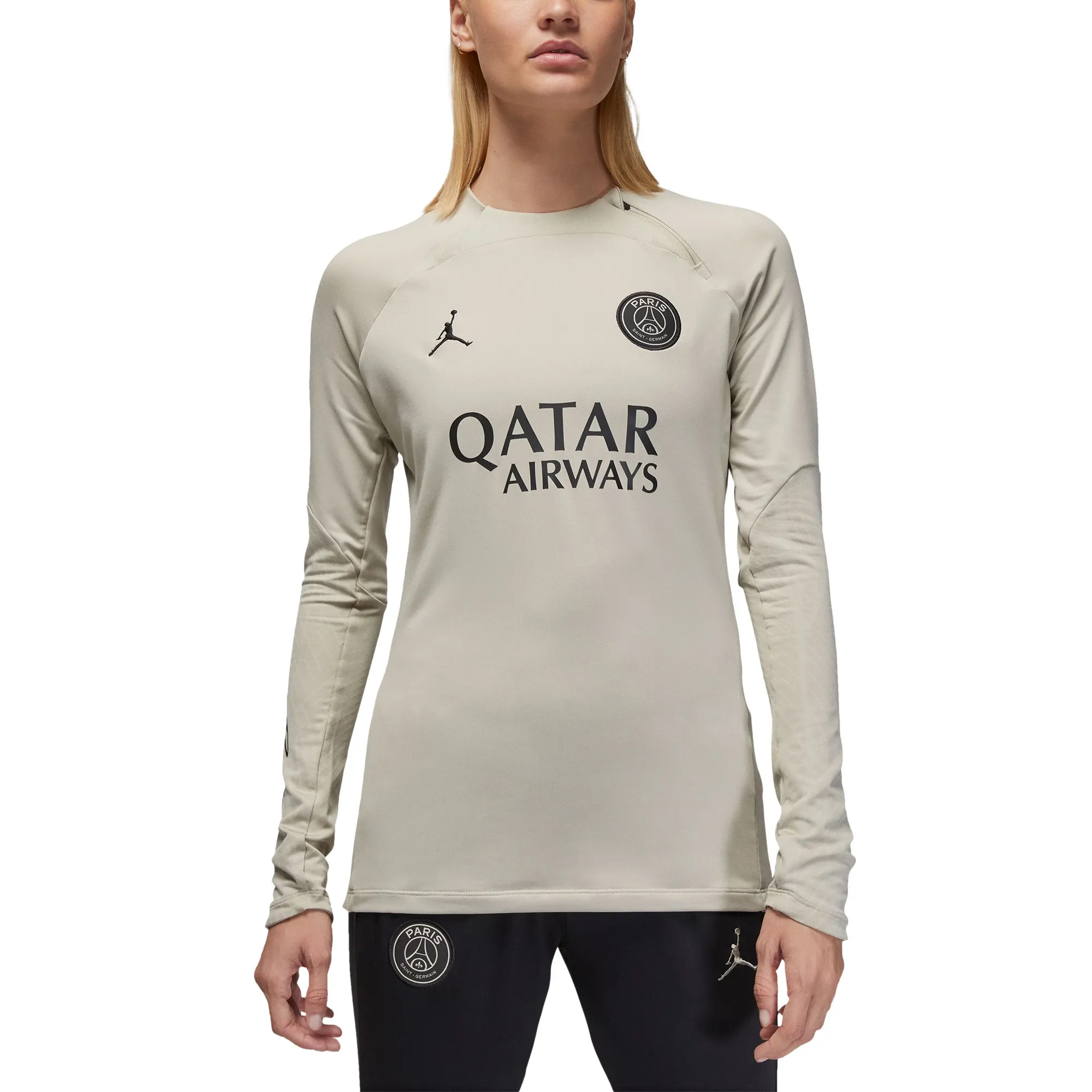 PSG x Jordan Strike Crew Drill Top - Stone - Womens