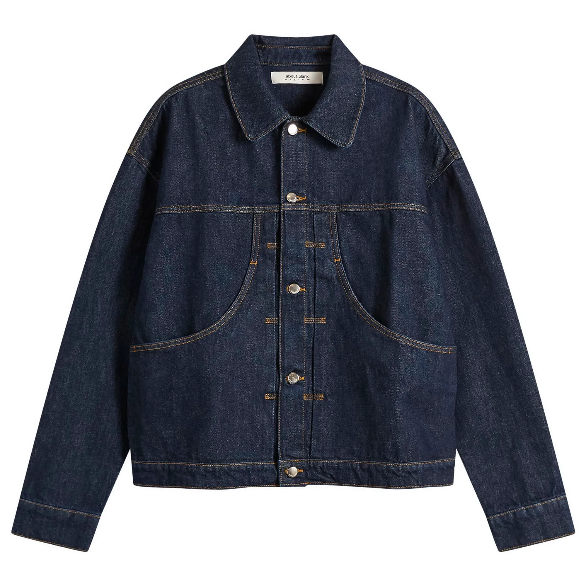 about:blank Men's Denim Jacket Raw Indigo