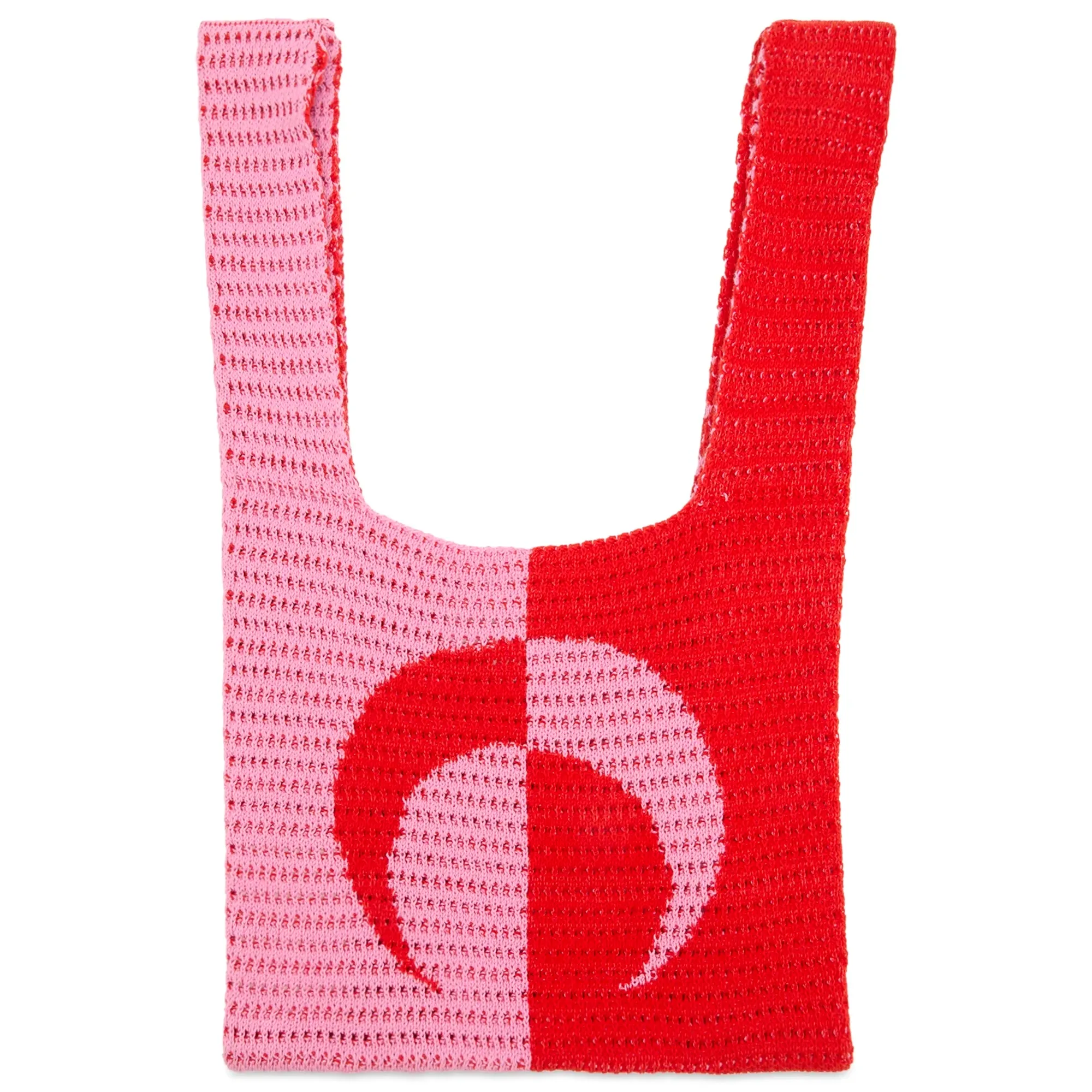 Marine Serre Women's Crochet Tote Bag Red/Pink
