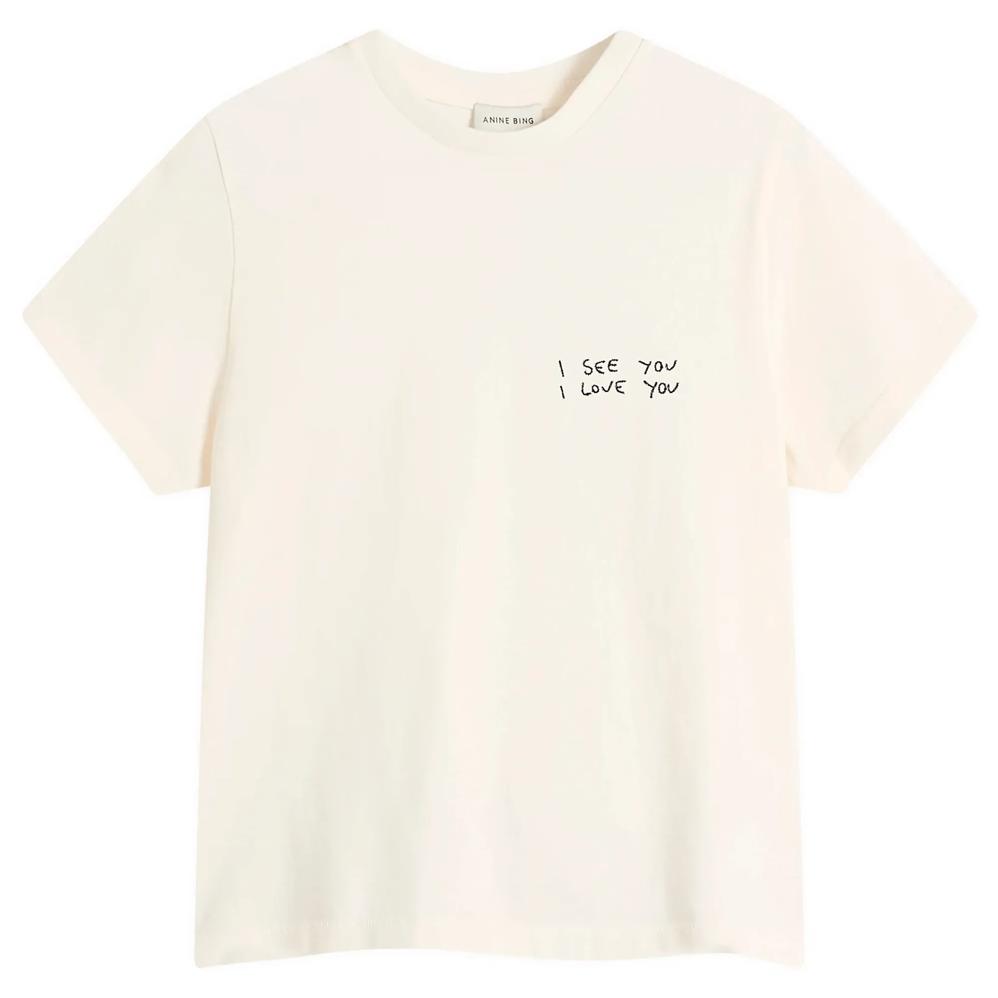 Anine Bing Women's Shelley T-Shirt Washed Cream