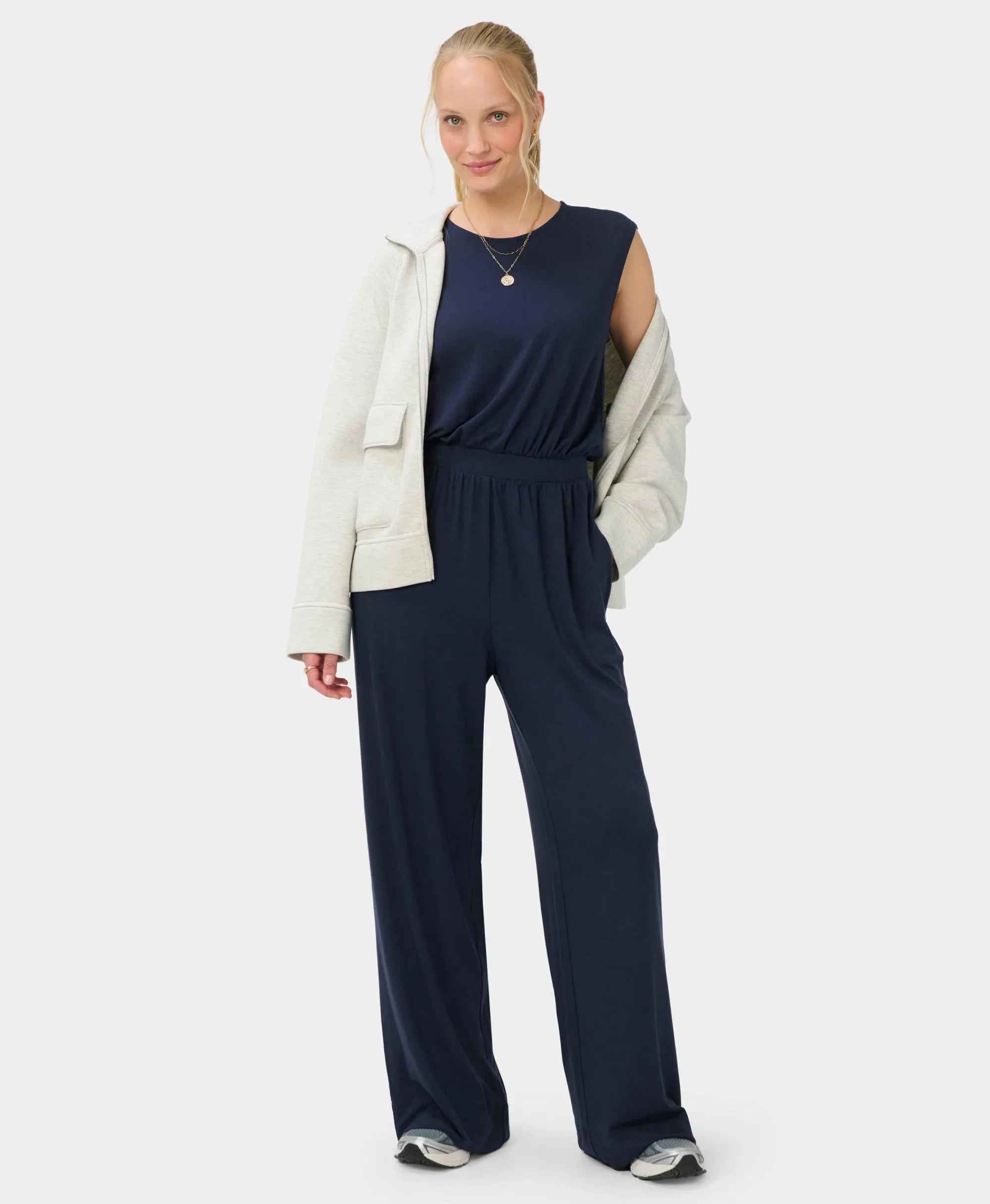 Sweaty Betty Modal Jumpsuit, Blue, Women's L