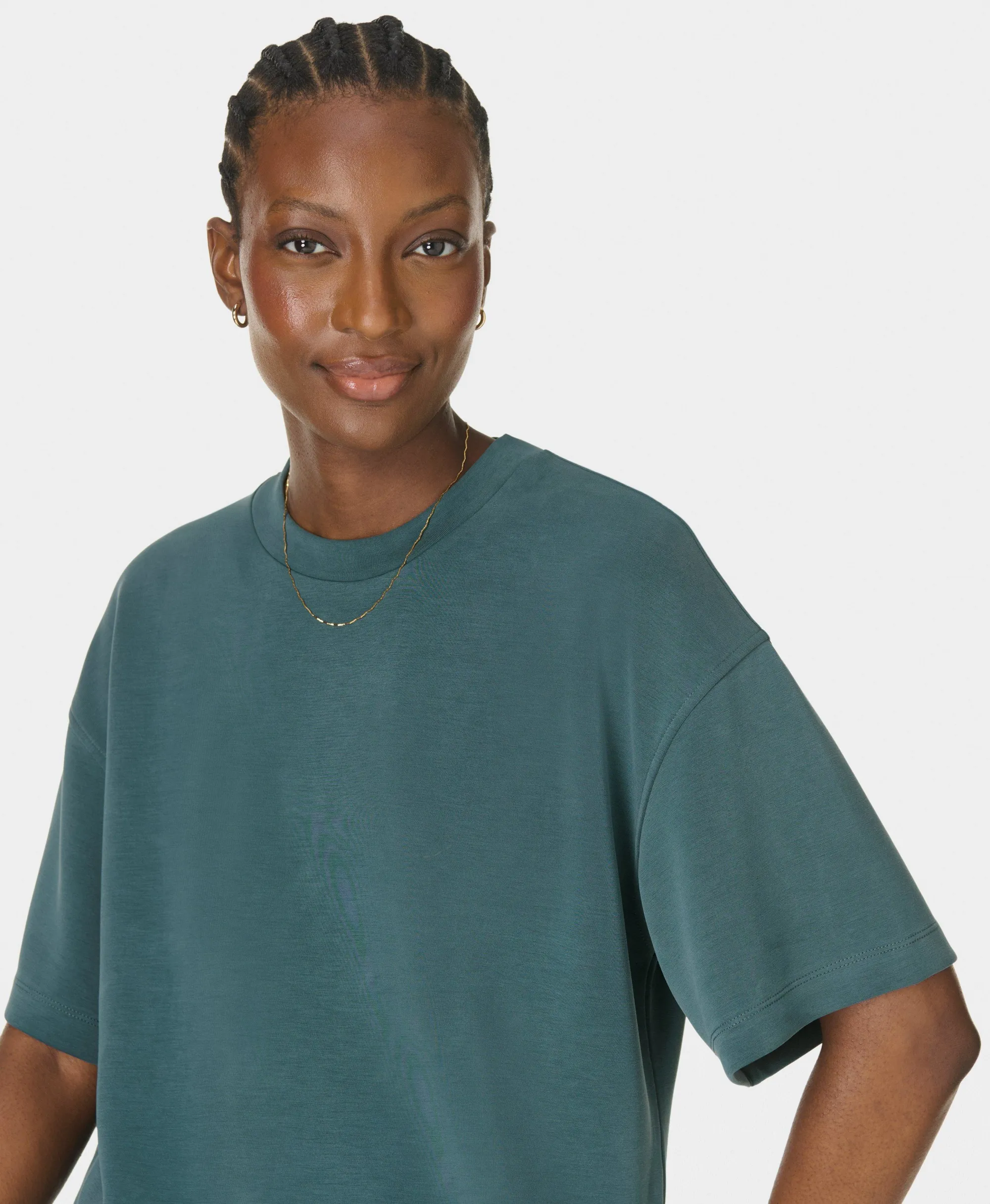 Sweaty Betty Sand Wash CloudWeight T-Shirt, Green, Women's M