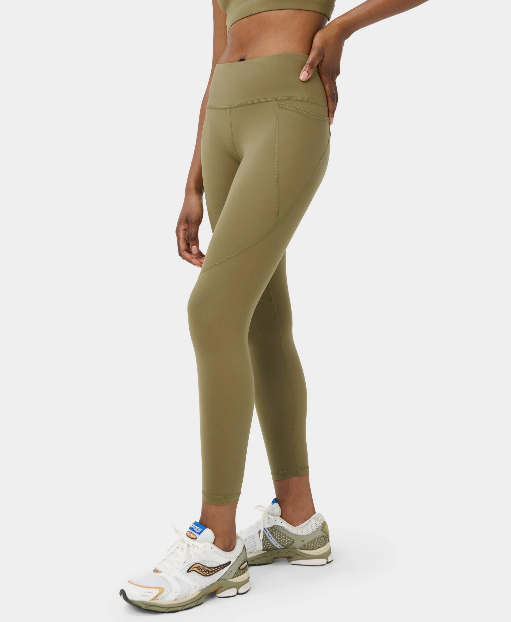 Sweaty Betty Power 7/8 Gym Leggings, Green, Women's XXS