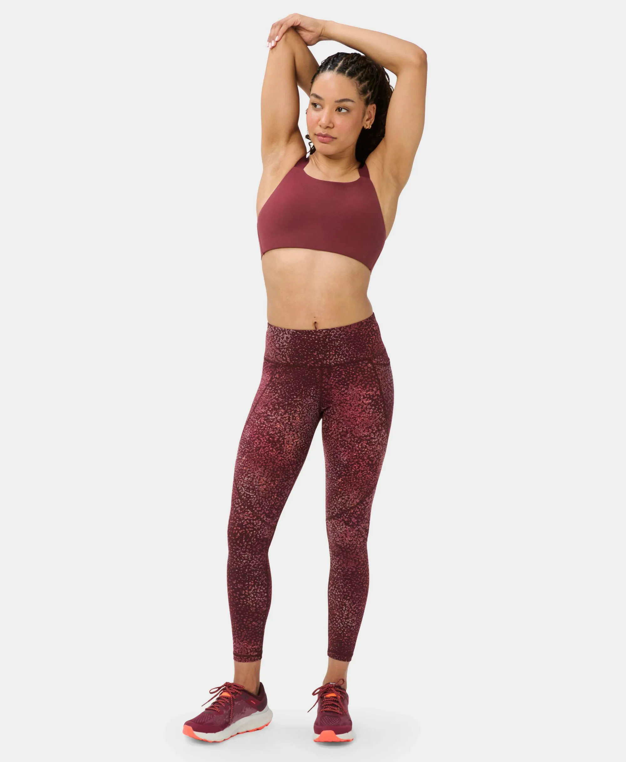 Sweaty Betty Power 7/8 Gym Leggings, Red, Women's XXS