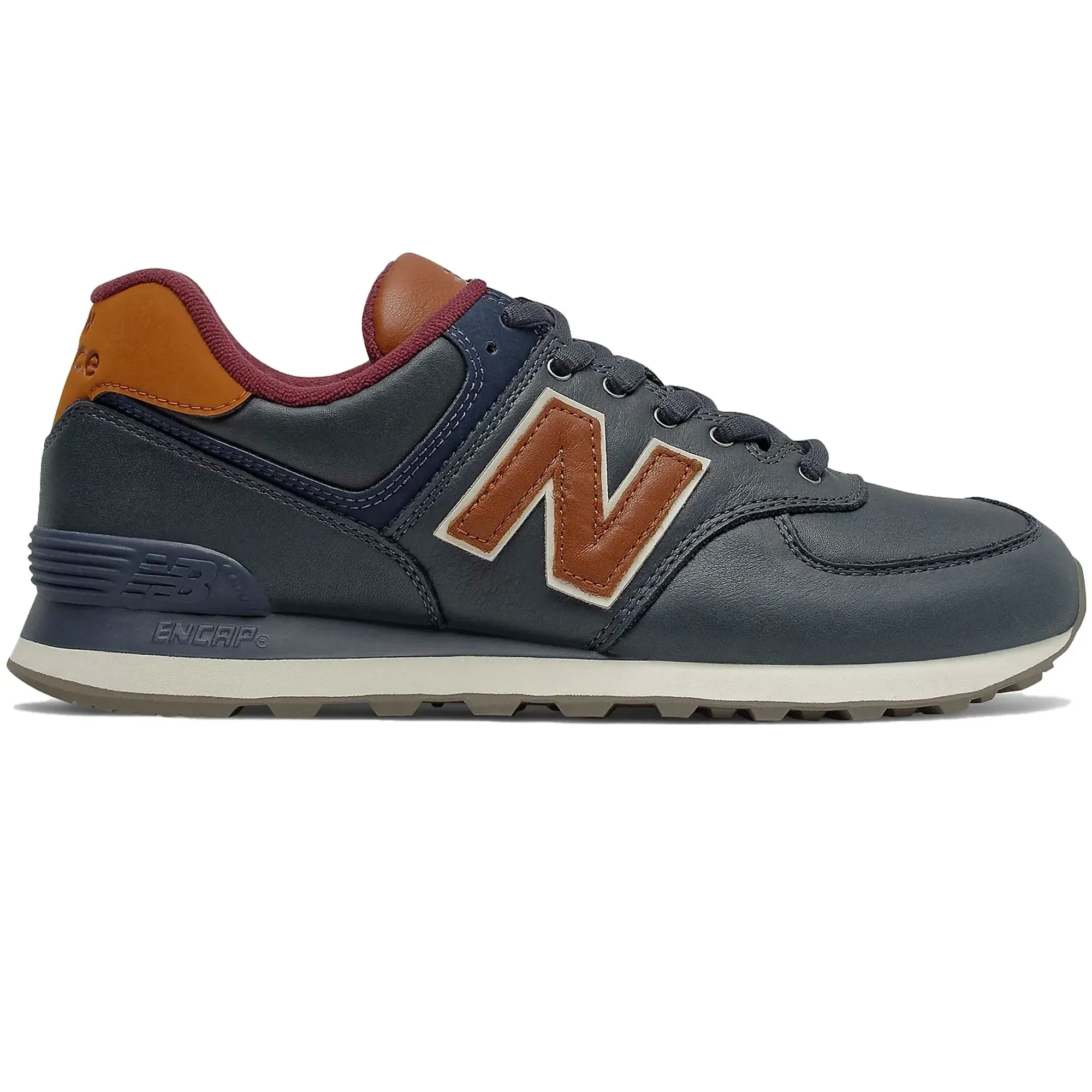 New Balance 574 Leather - Navy UK 6