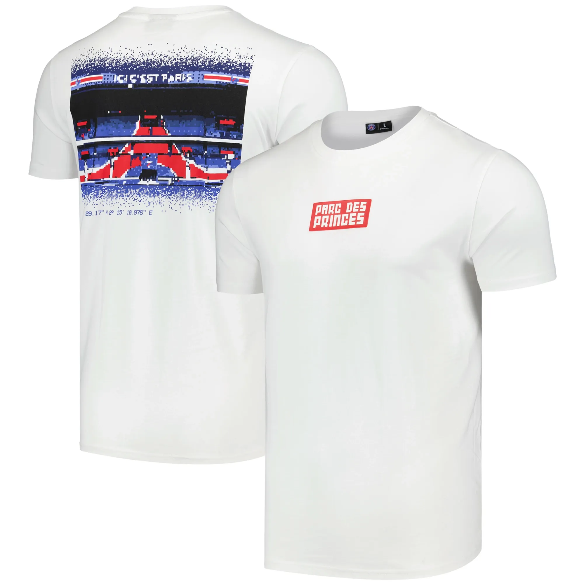 PSG Parc Des Princes T-Shirt - White - Mens