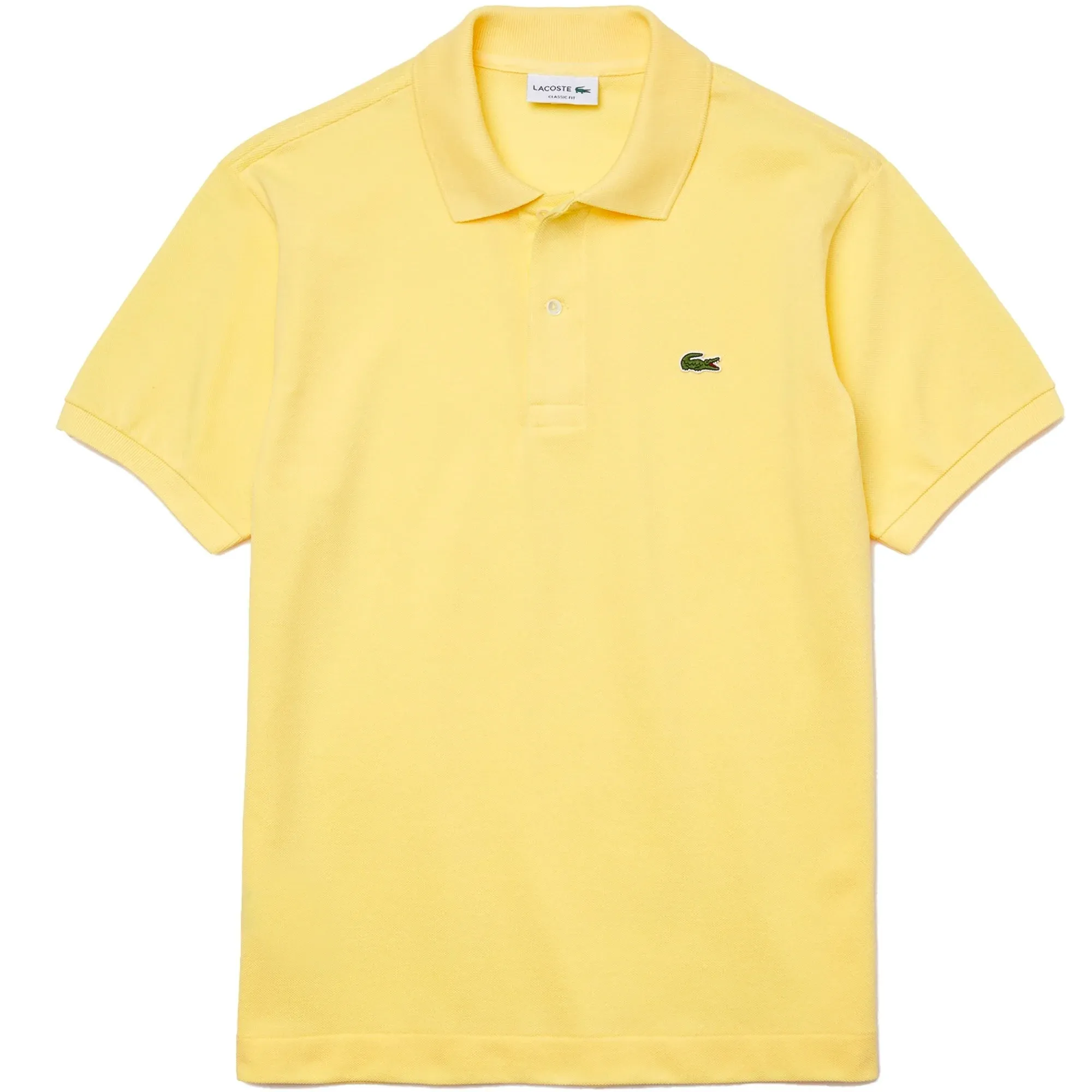 Lacoste Classic Pique Polo Shirt - Lemon Size 3 / UK Size  S