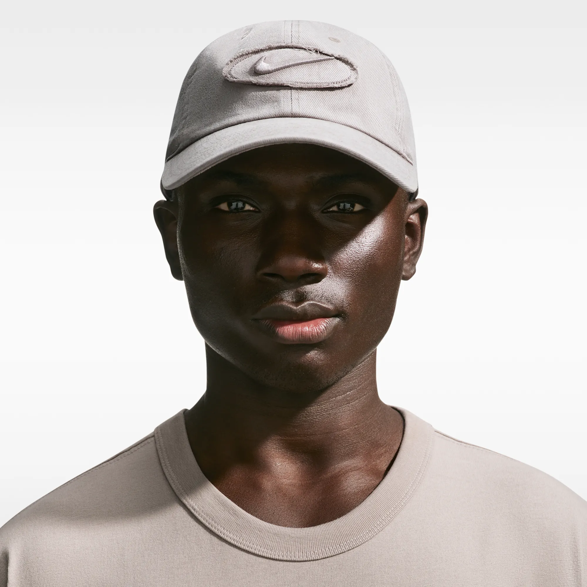 Nike Club unstructured denim patch cap - College Grey