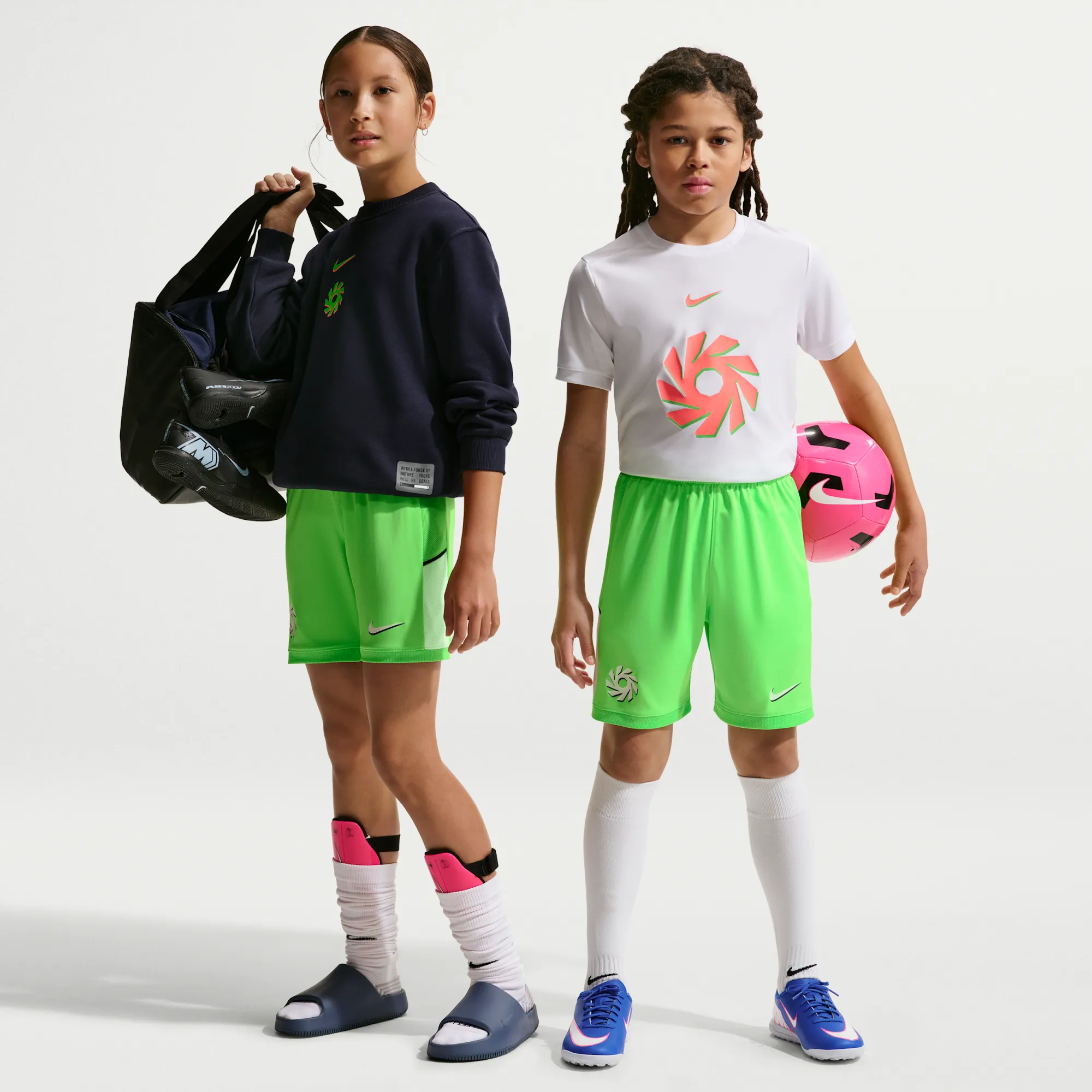 Erling Haaland Academy Older Kids' Nike Dri-FIT Football Shorts - Green Strike