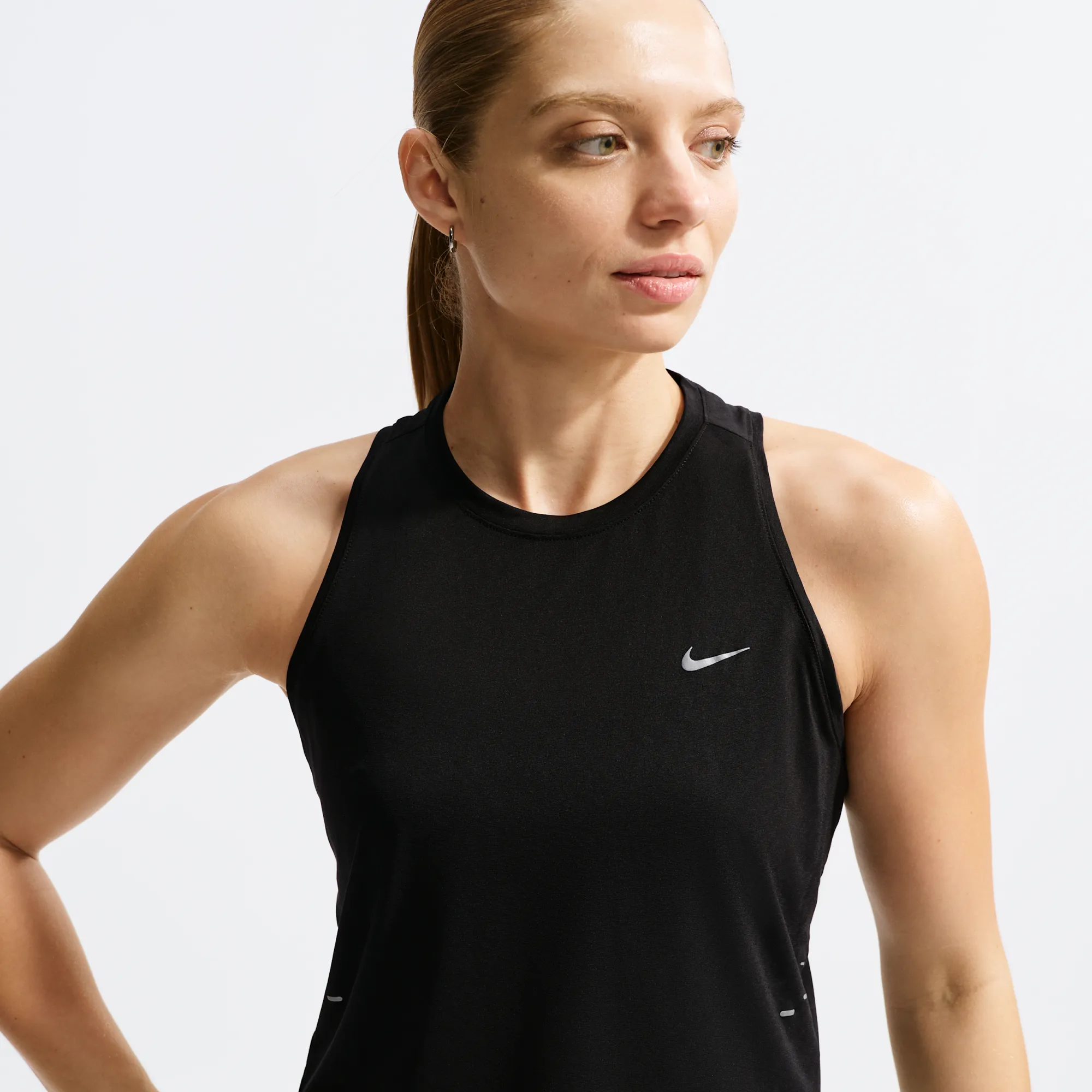 Nike Swift Breathe Women's Dri-FIT Running Tank Top - Black - Polyester