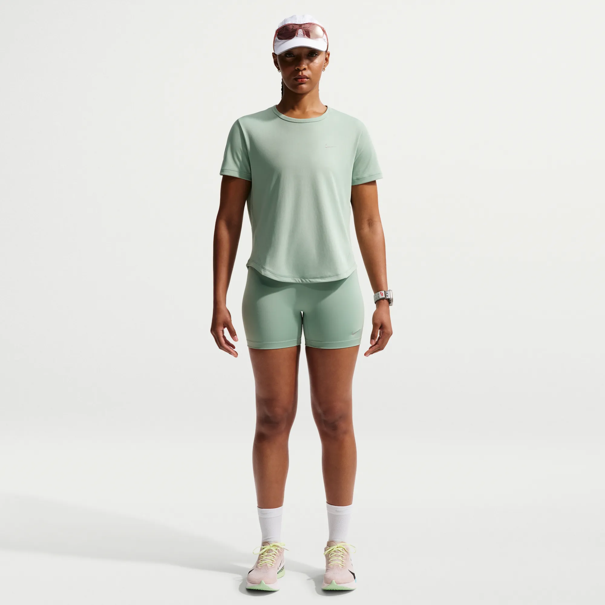 Nike Tempo High-Waisted Tight Running Shorts - Steam
