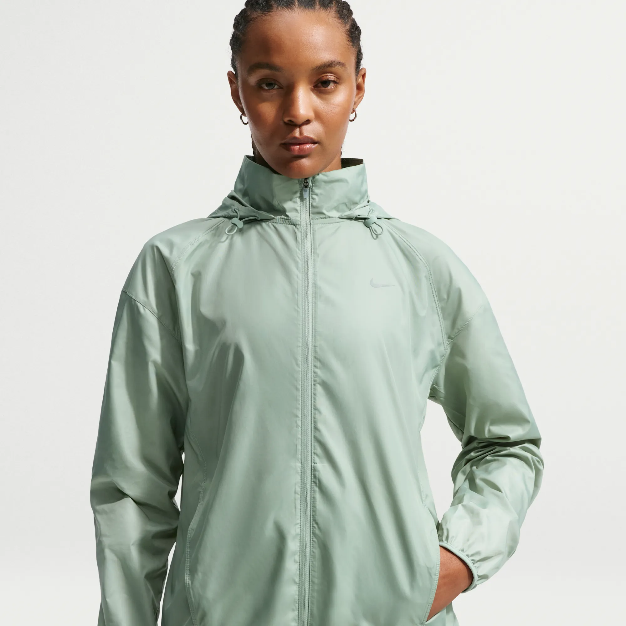 Nike Tempo Women's Repel Running Jacket - Steam