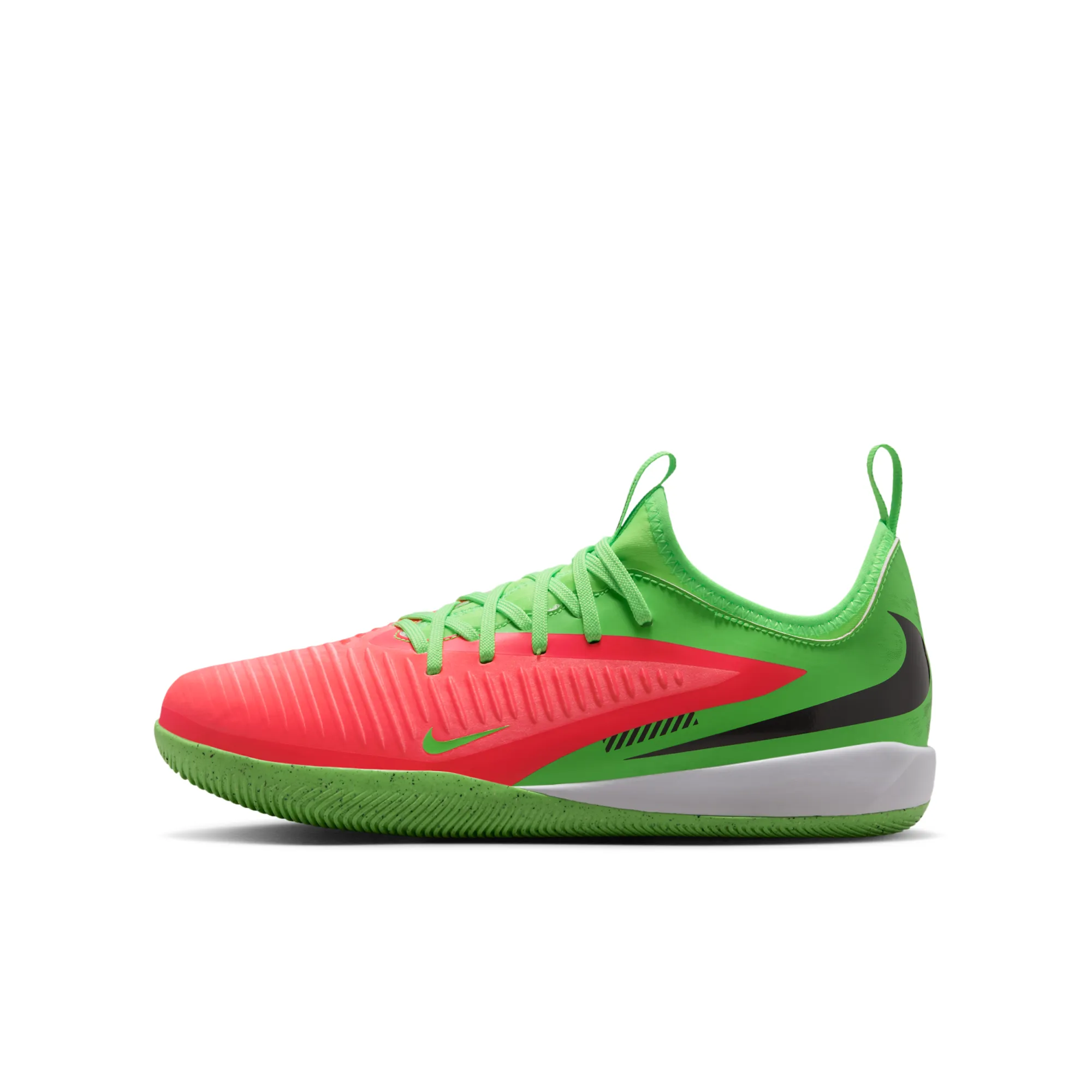 Nike Jr. Phantom 6 Low Academy 'Erling Haaland' Indoor/Court Football Shoe - Hot Punch