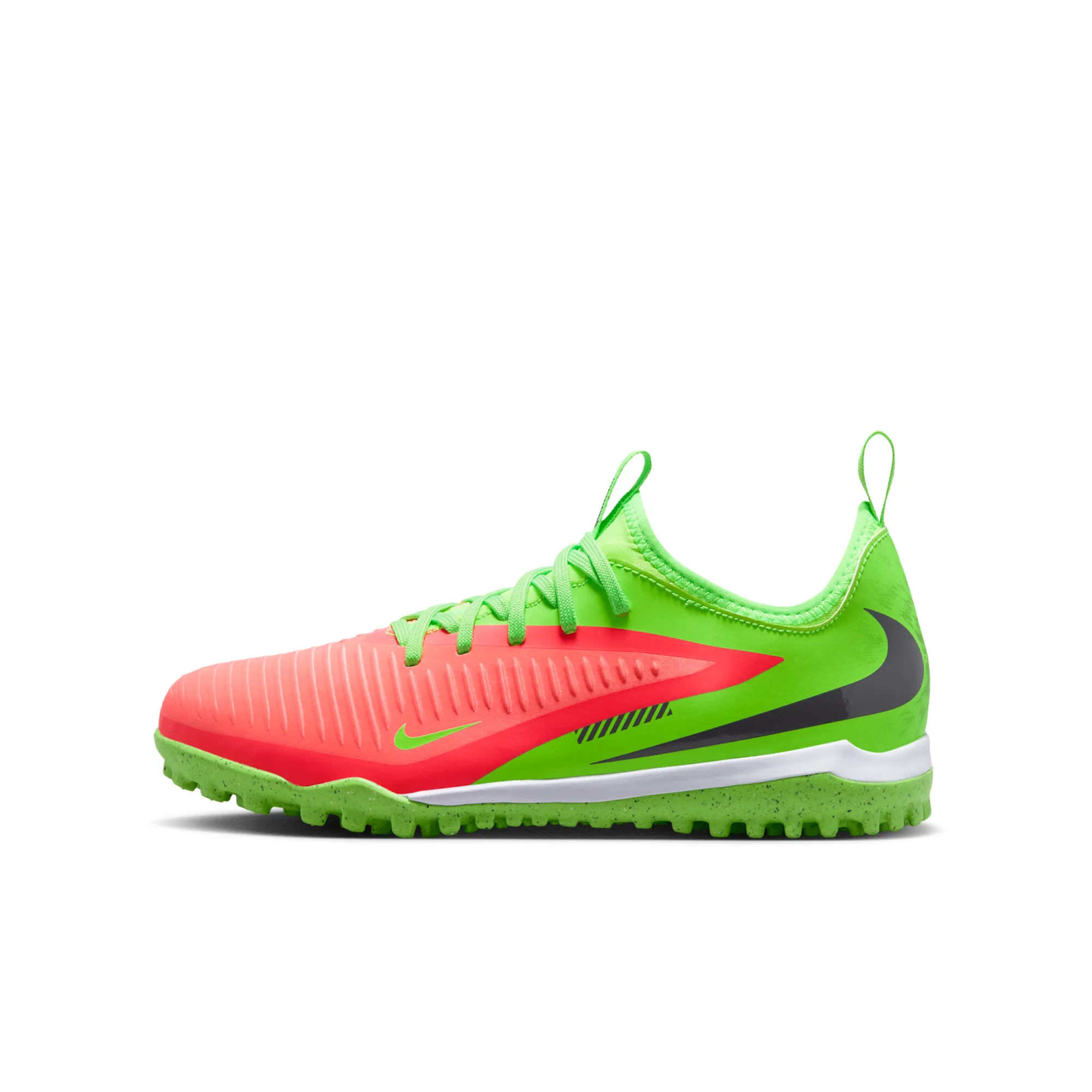 Nike Jr. Phantom 6 Low Academy 'Erling Haaland' Turf Football Shoe - Hot Punch