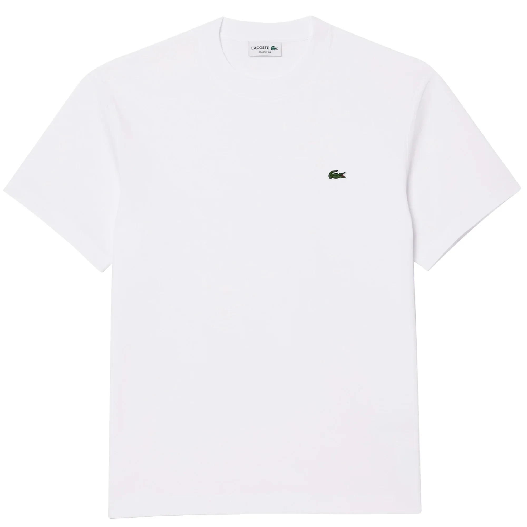 Lacoste Classic Fit Cotton Jersey T-Shirt - White Size 3 / UK Size  S