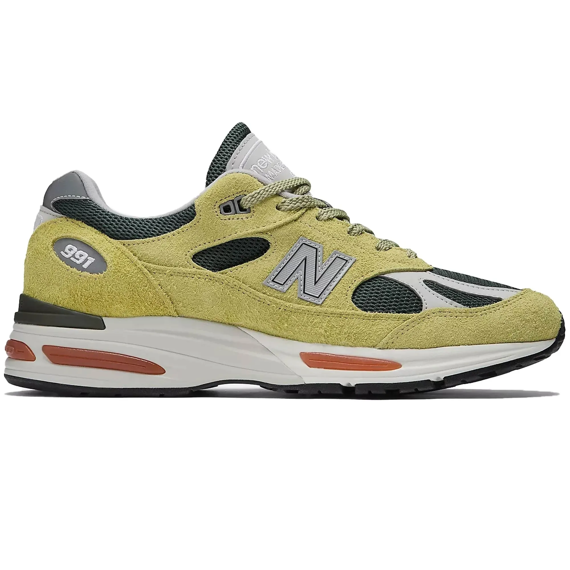 New Balance Made In UK 991v2 - Yellow Green UK 7