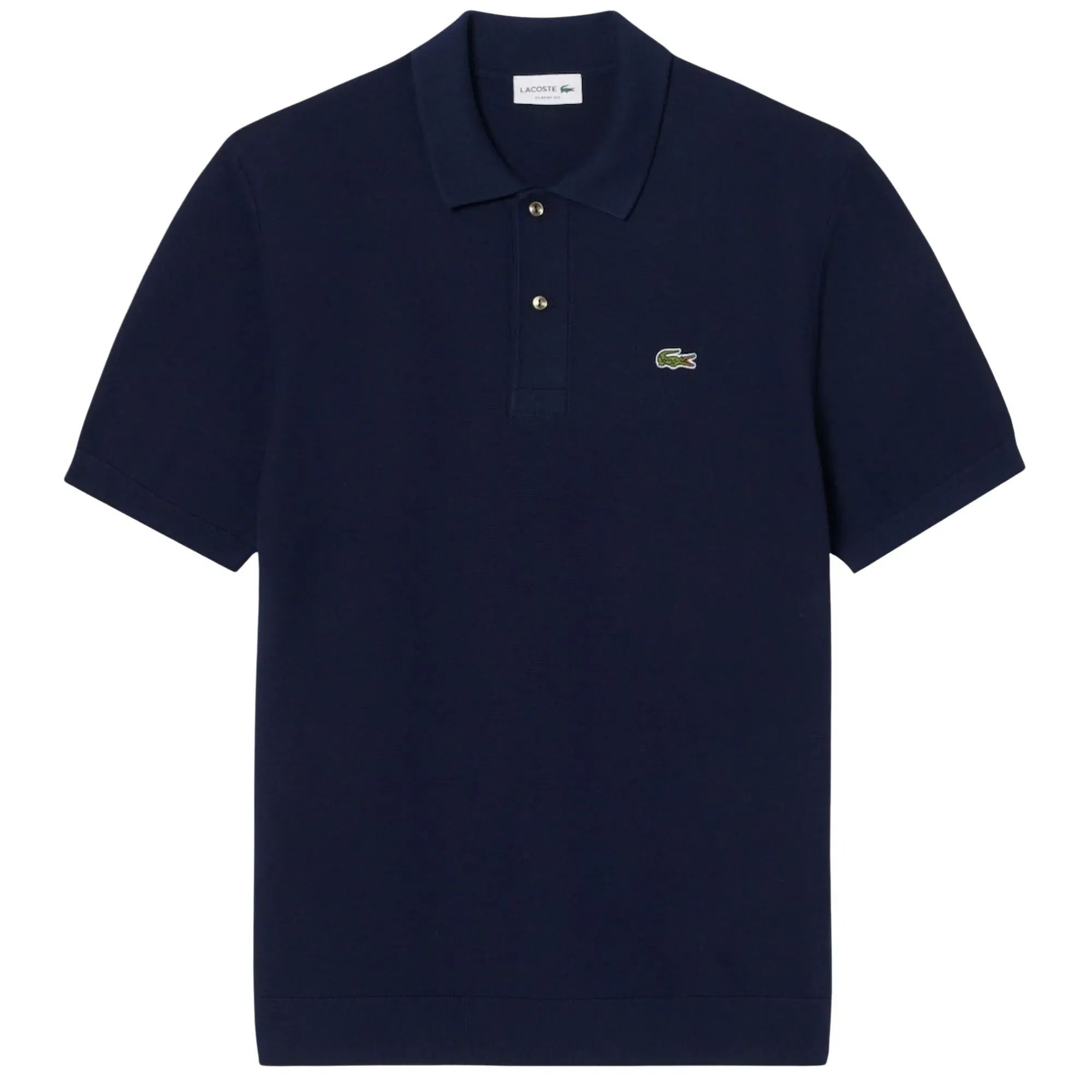 Lacoste Knitted Polo Shirt - Navy Size 3 / UK Size  S