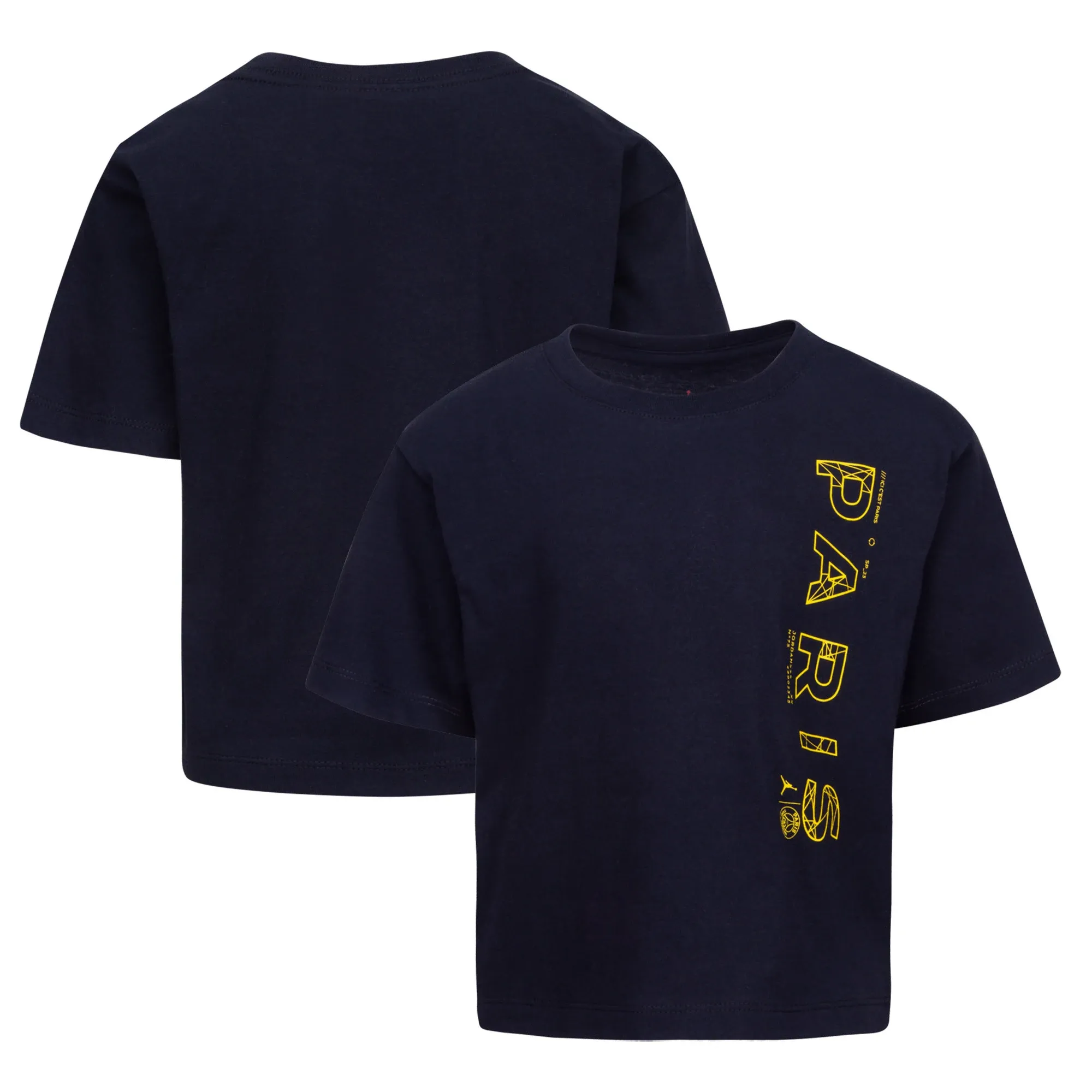 Paris Saint-Germain x Jordan Boxy T-Shirt- Black - Girls