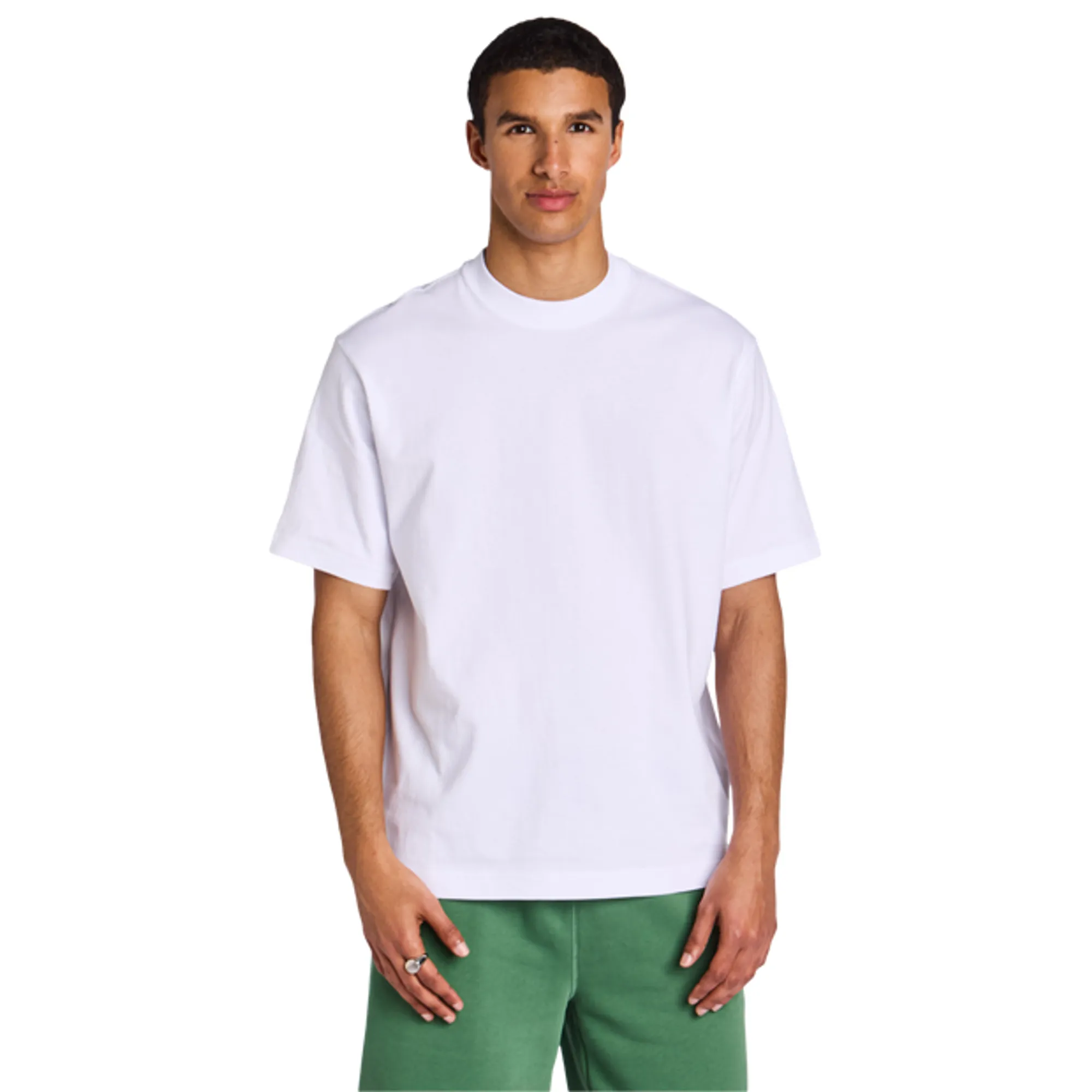 LCKR Heavyweight Relaxed Fit Men T-Shirts - White