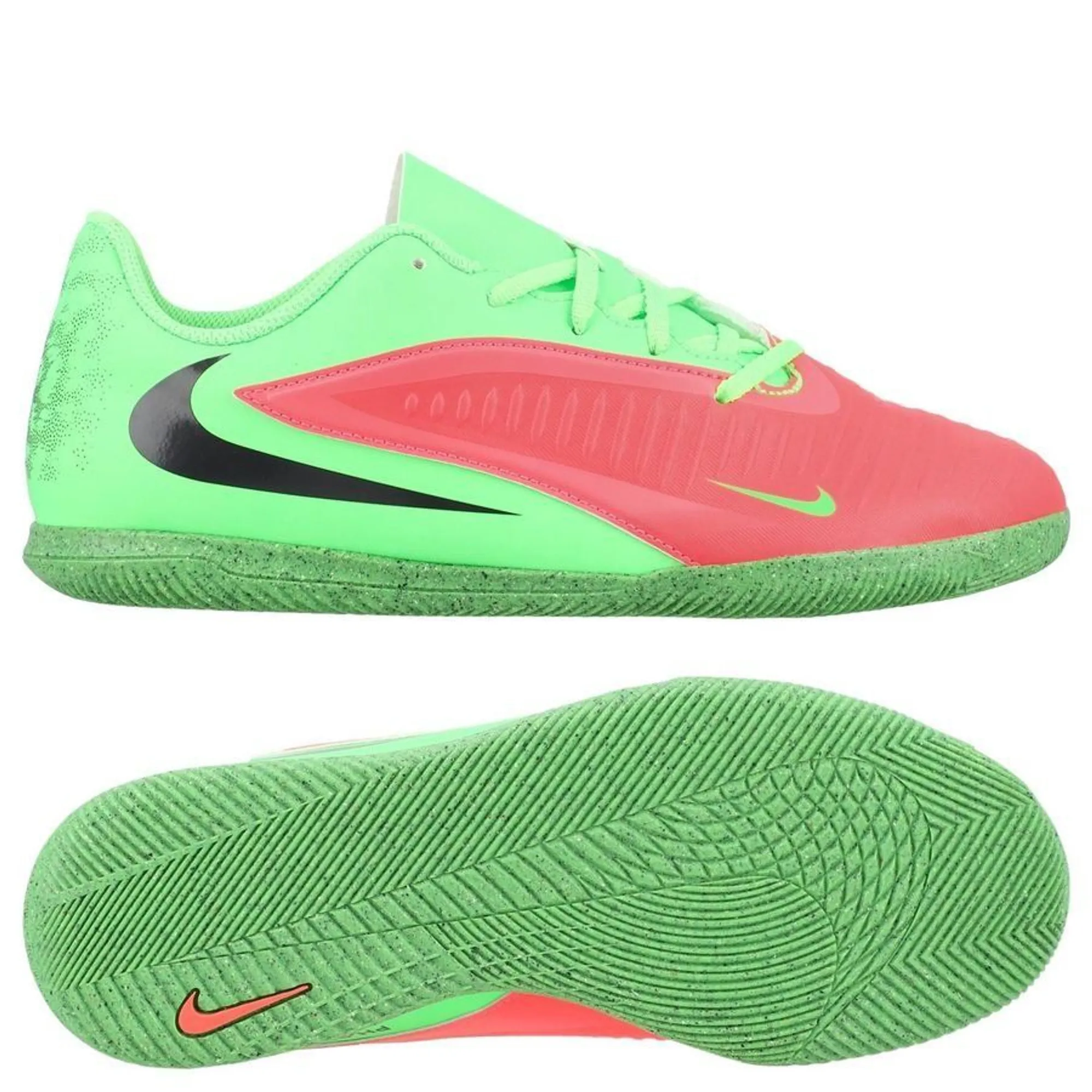 Nike Phantom 6 Club Low Cut Ic Erling Haaland Personal Edition - Hot Punch/Black/Green Strike Kids - ['Pink']