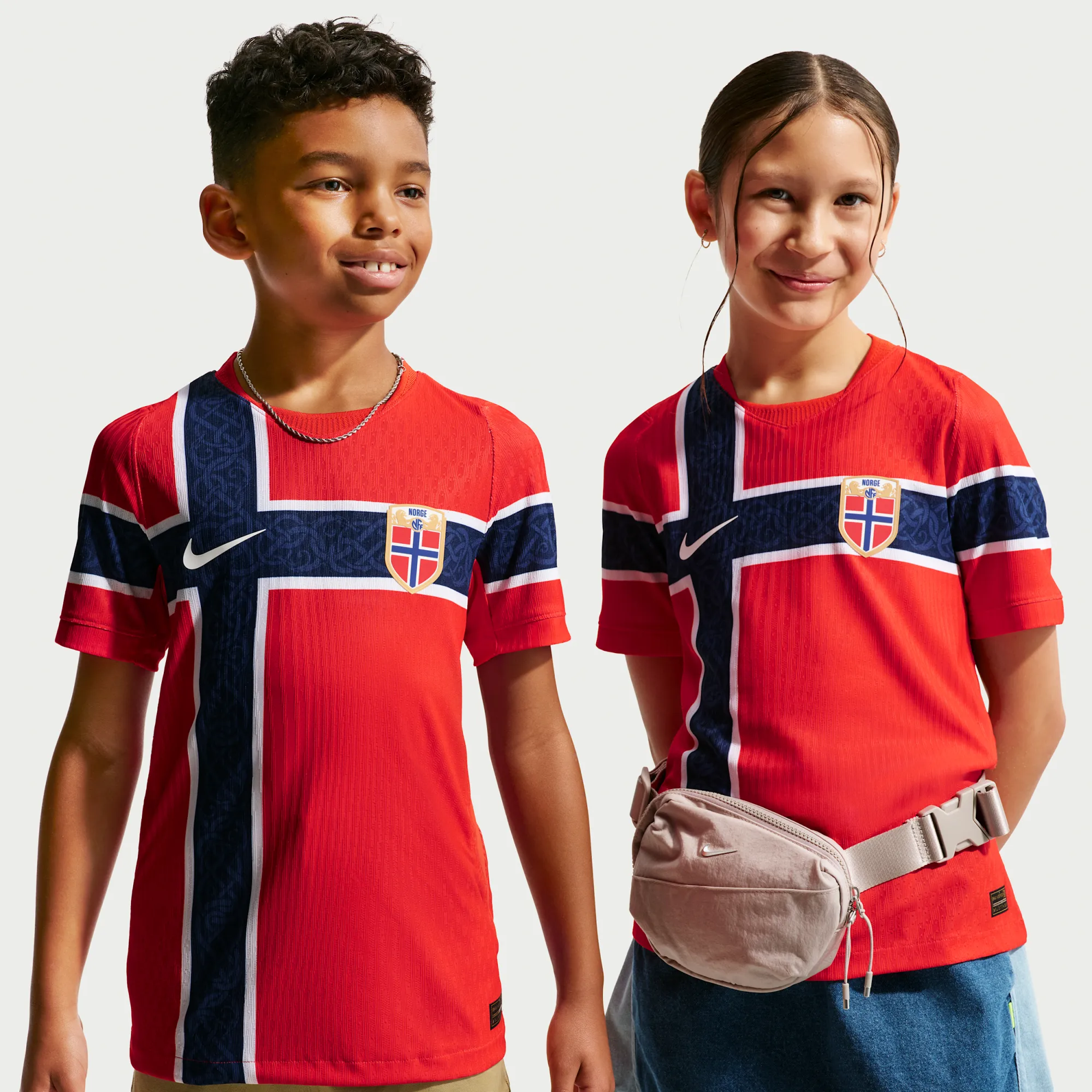 Nike Norway Kids SS Player Issue Home Shirt 2026