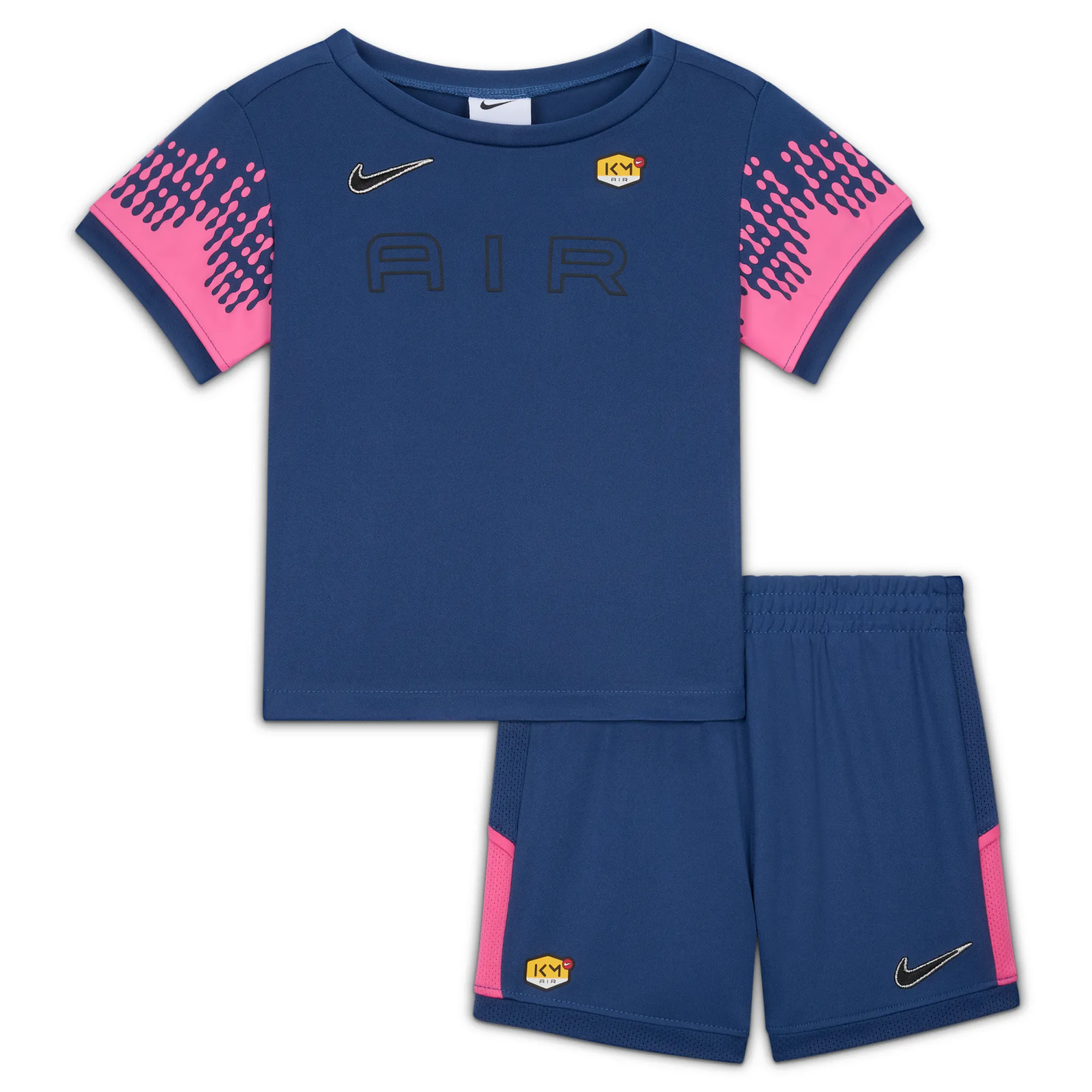 Nike Kylian Mbappé Baby (12–24M) Dri-FIT ACD25 2-Piece Shorts Set - Blue - Polyester