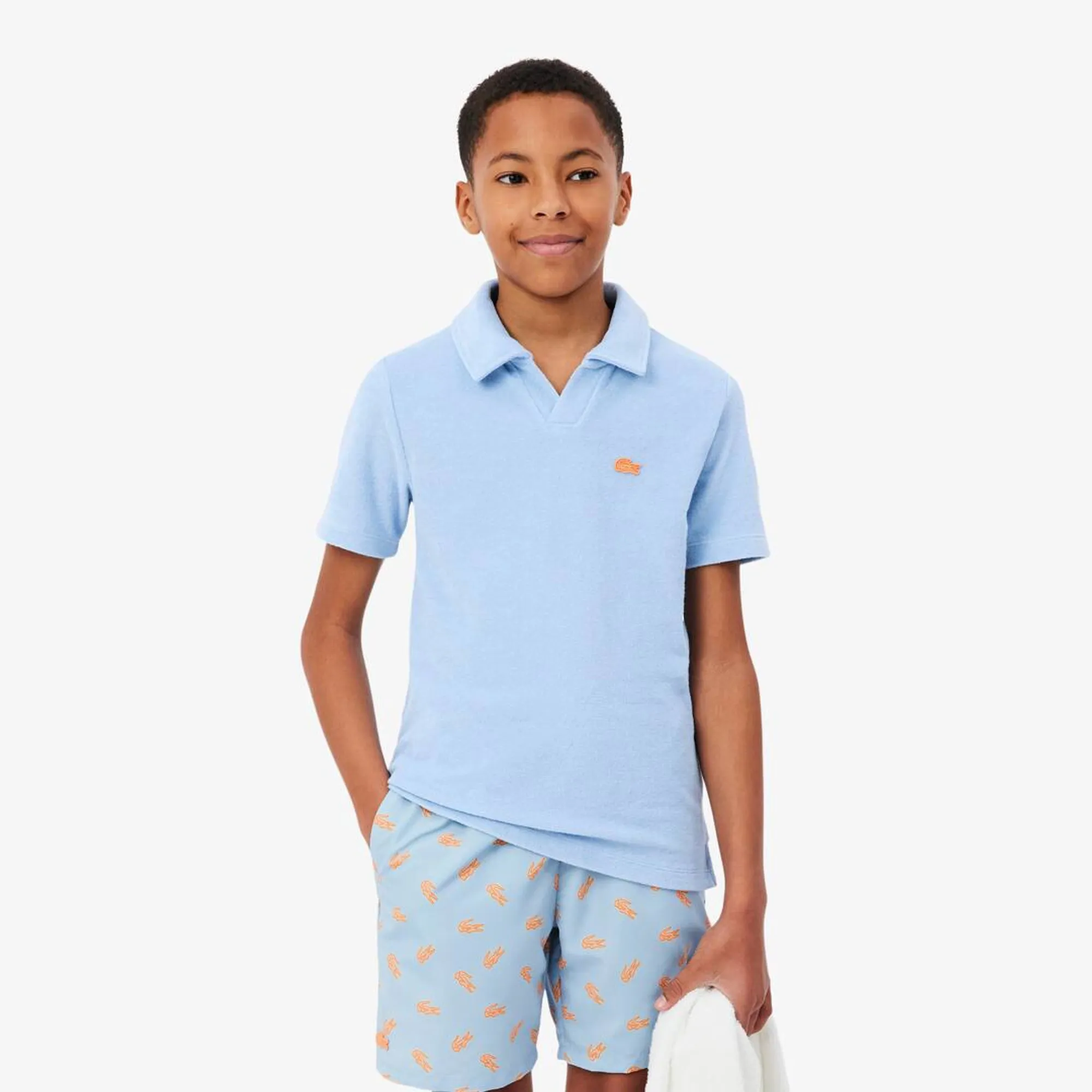 Lacoste Terry Polo Shirt - Light Blue