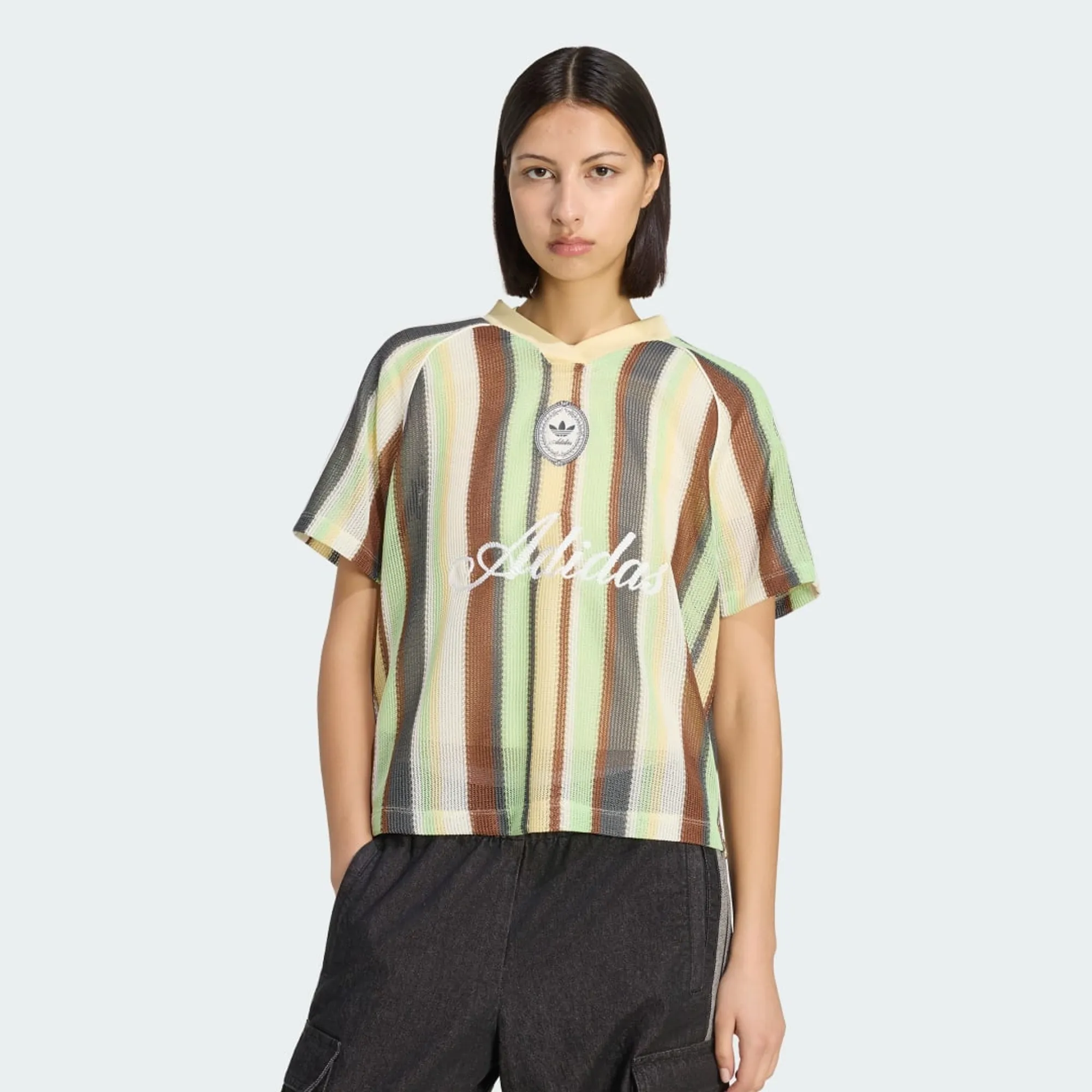 adidas ADIDAS ORIGINALS SUMMER GLOW KNITTED OVERSIZED JERSEY