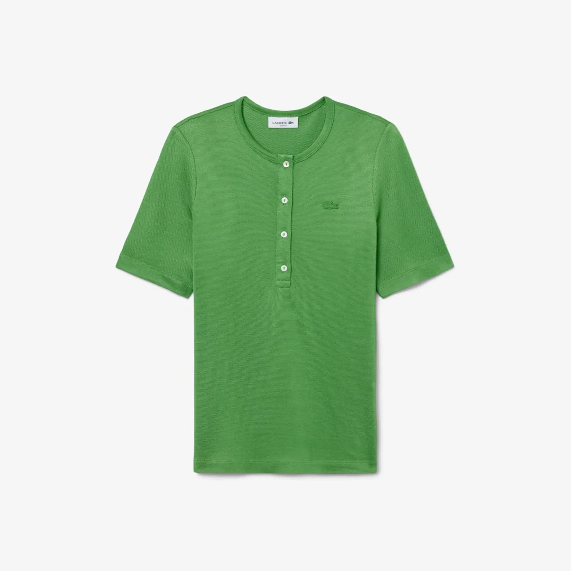 Lacoste Slim Fit Glossy Piqué Piqué T-shirt - Vert