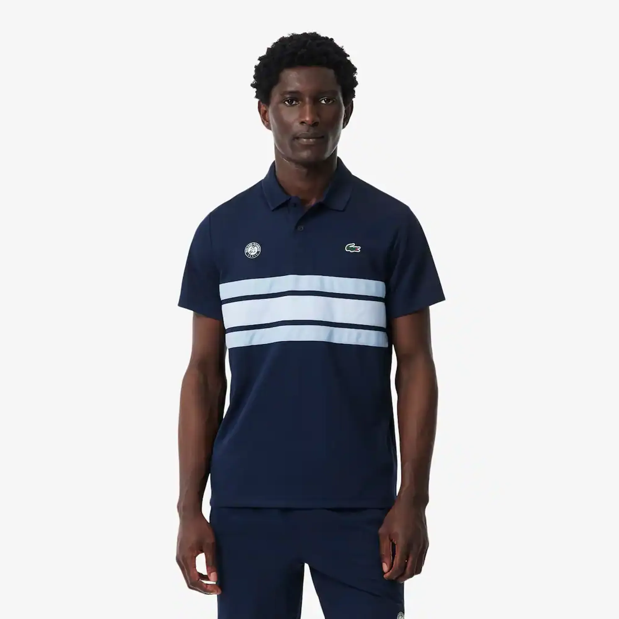 Lacoste Roland-Garros Edition Ballboy Polo Shirt - Navy Blue / Light Blue