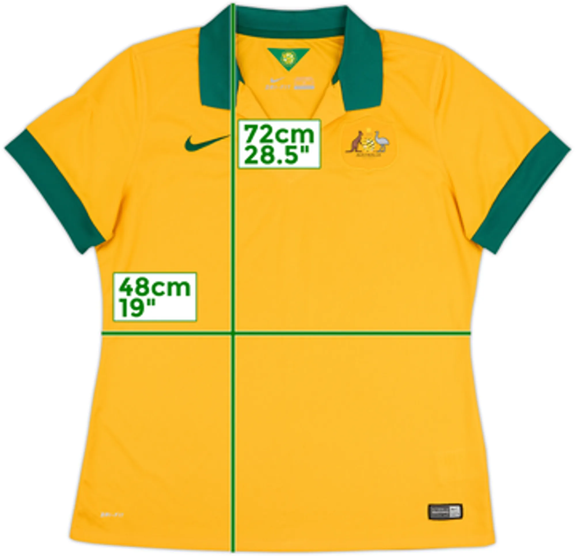 2014-15 Australia Home Shirt - 9/10 - (Women's XL)