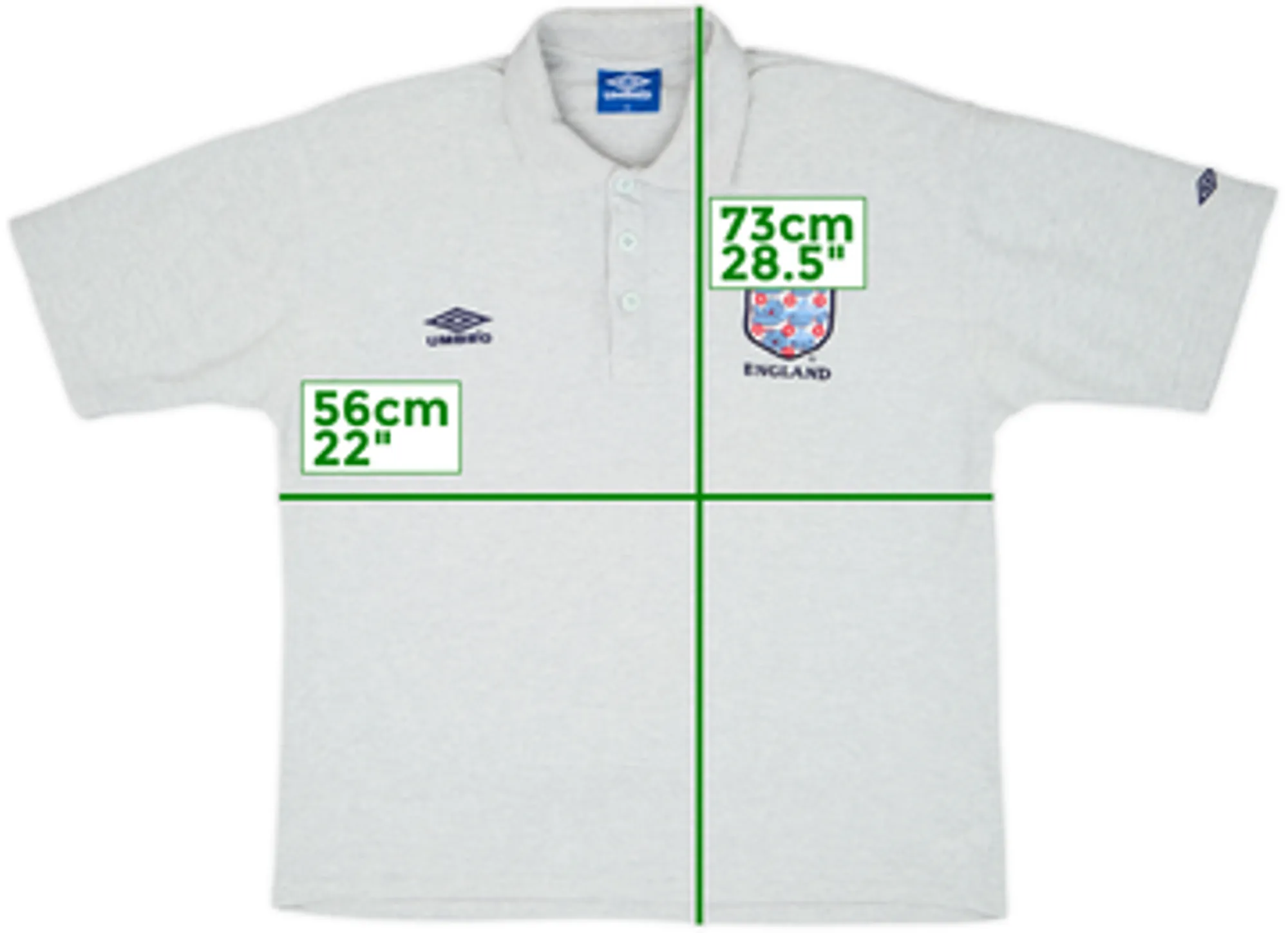 1998-00 England Umbro Polo Shirt - 8/10 - (XL)
